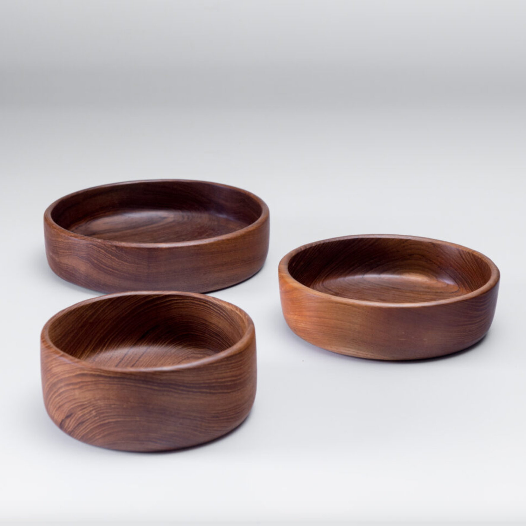 Teak Shallow Bowl