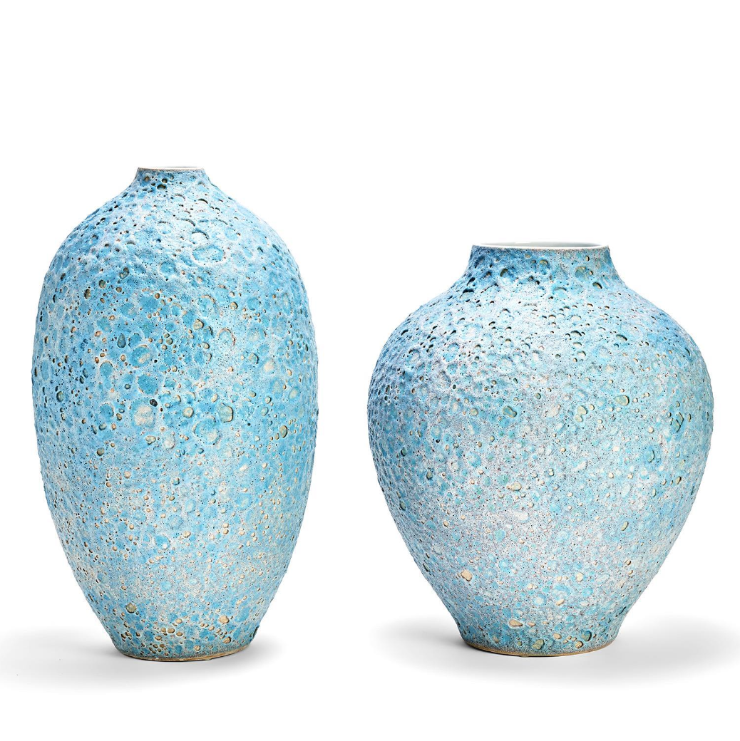 Turquoise Textured Vase