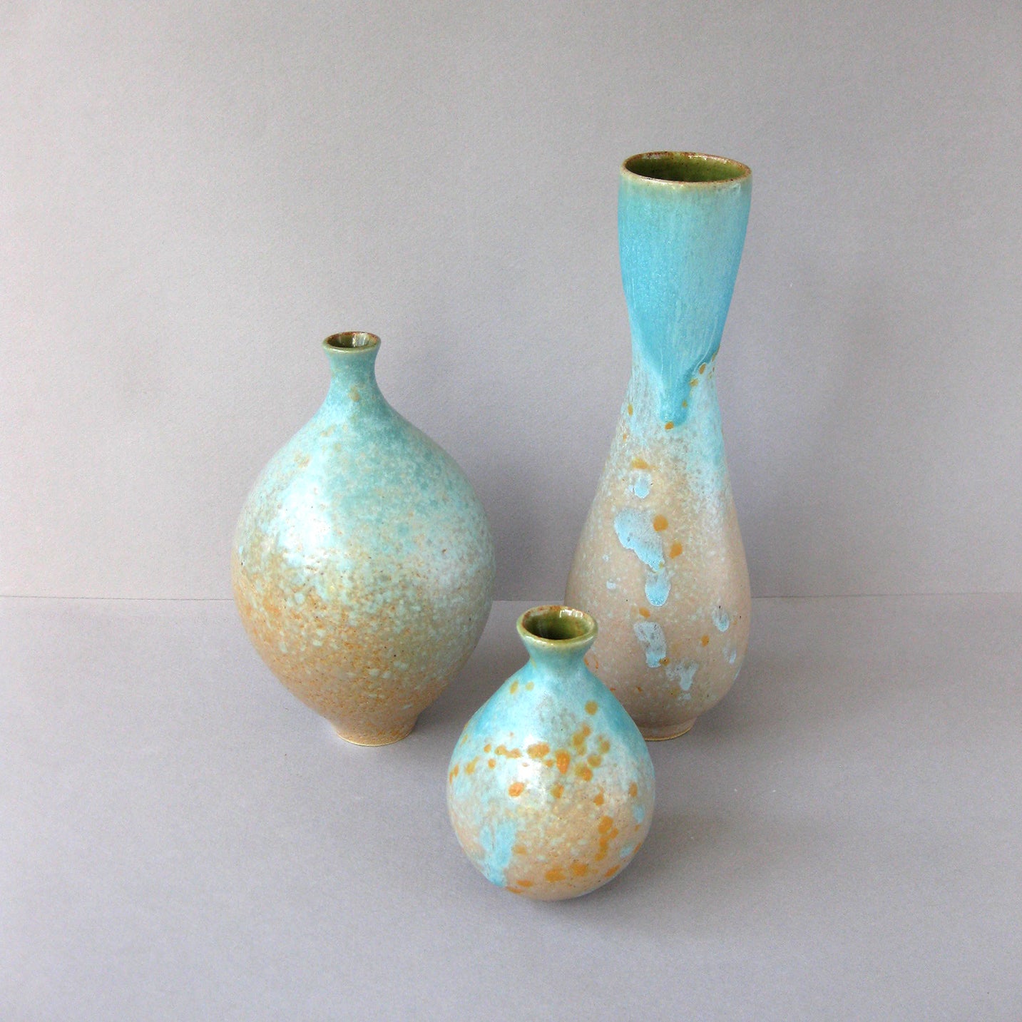 Turquoise Vases by Lai Montesca