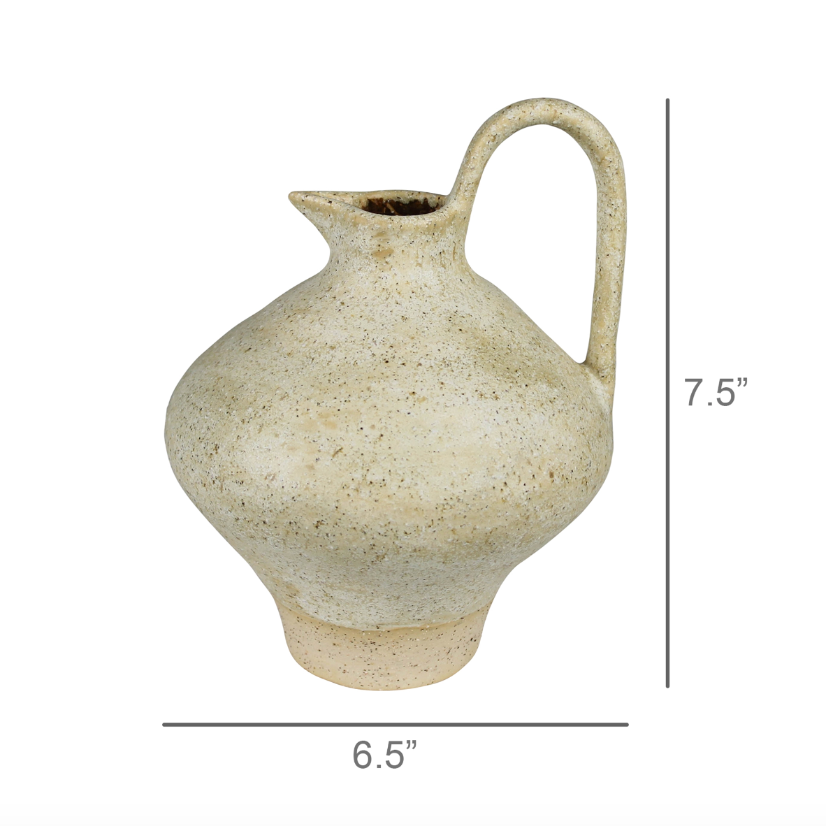 Umbria Ceramic Vase, Hydria White