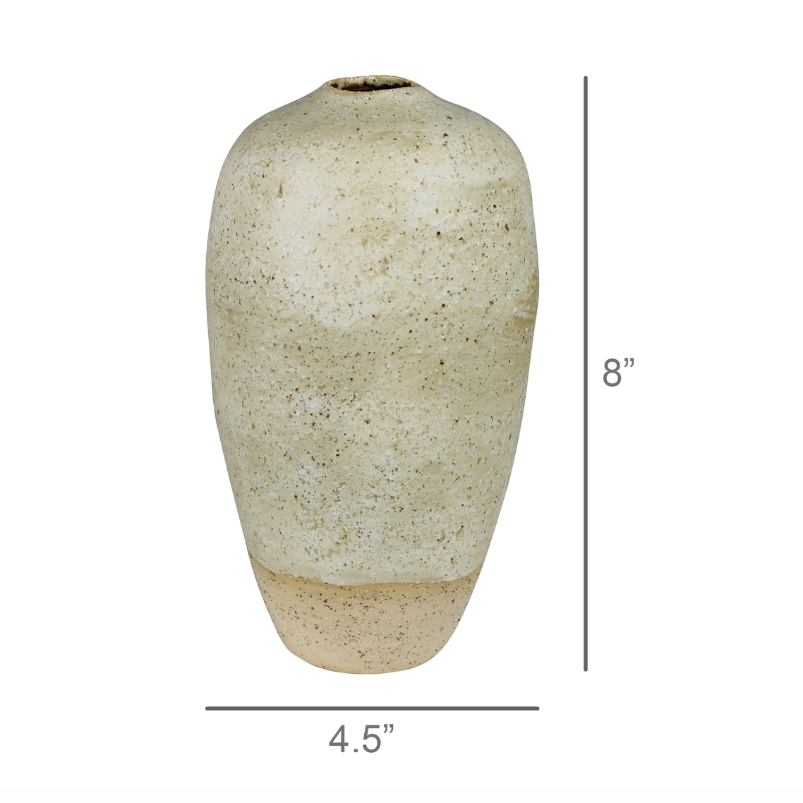 Umbria Ceramic Vase, White Urn