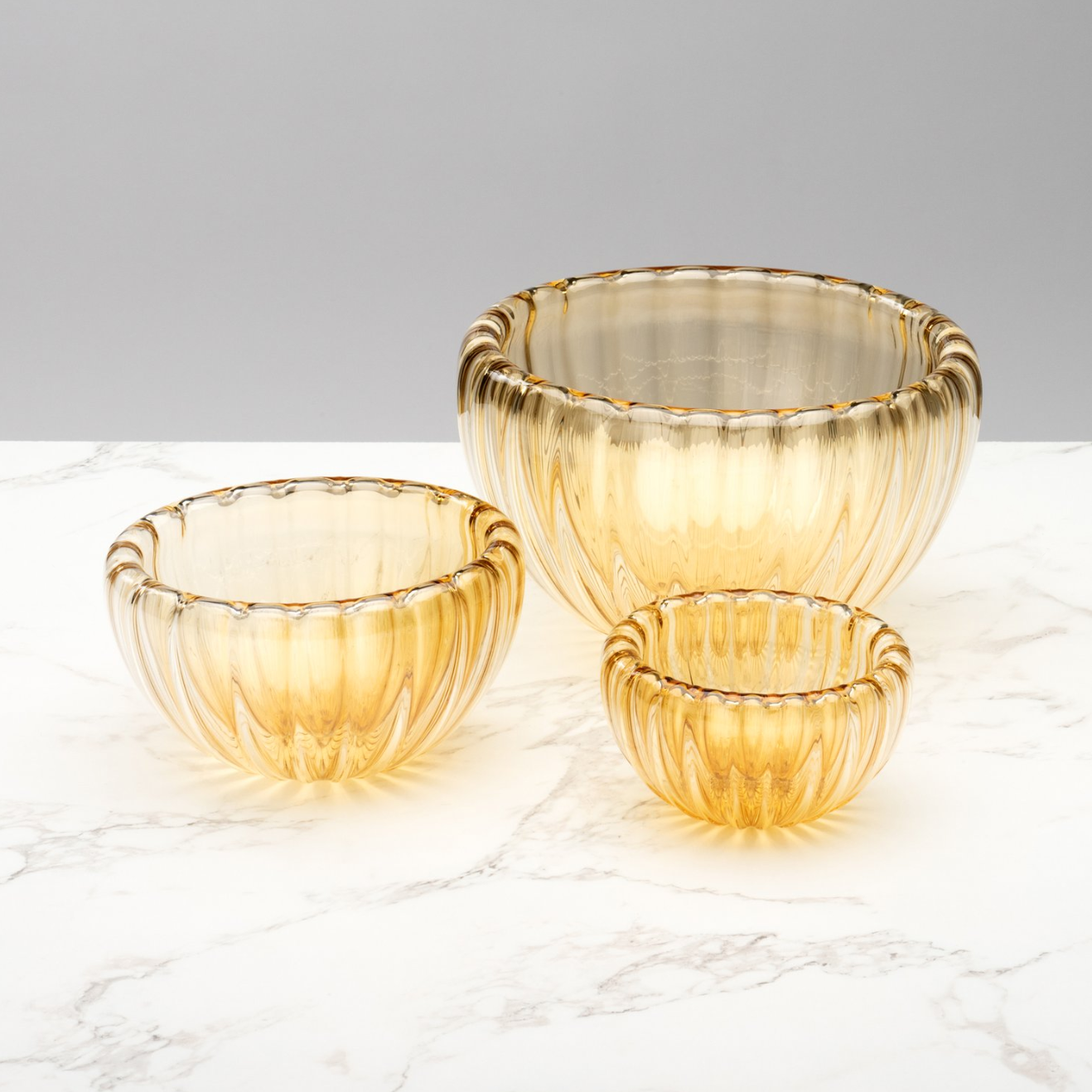 Uni Nesting Bowls, Amber