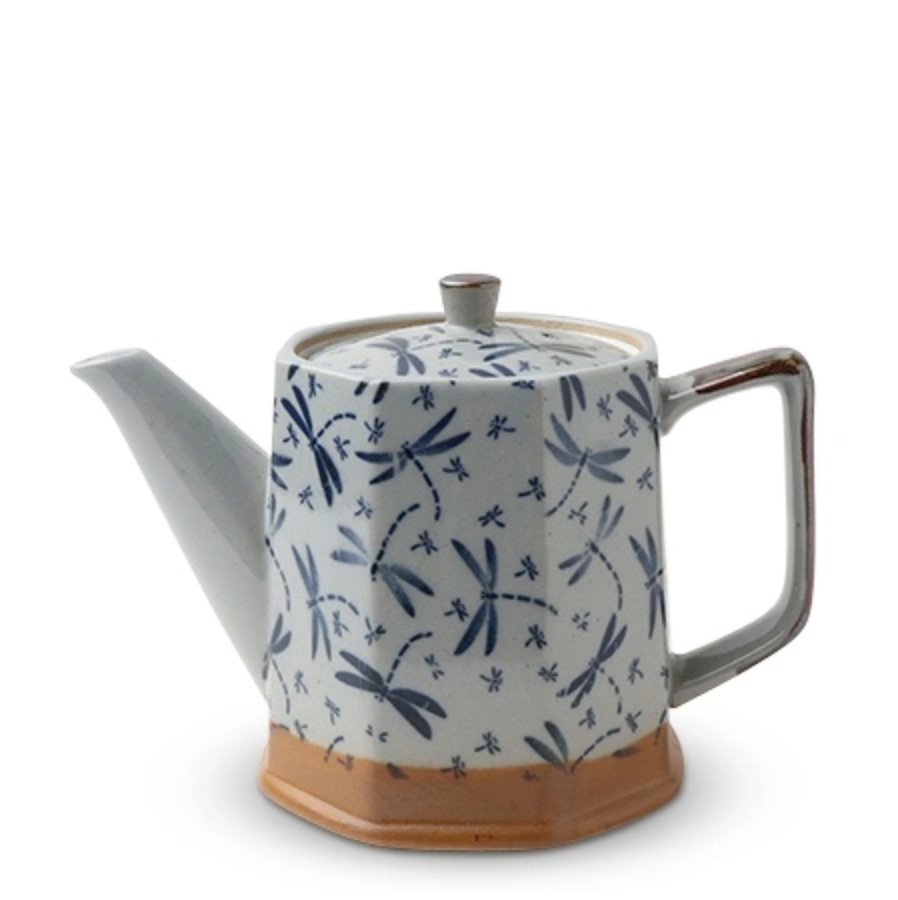 Vintage Dragonfly Tea Pot