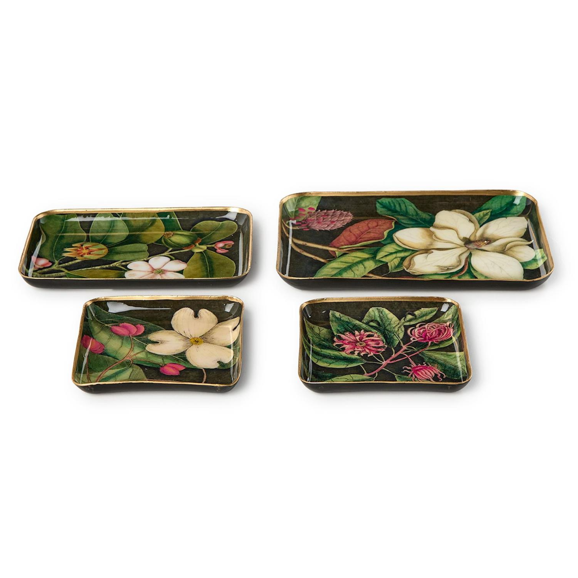 Floral Metal Tray