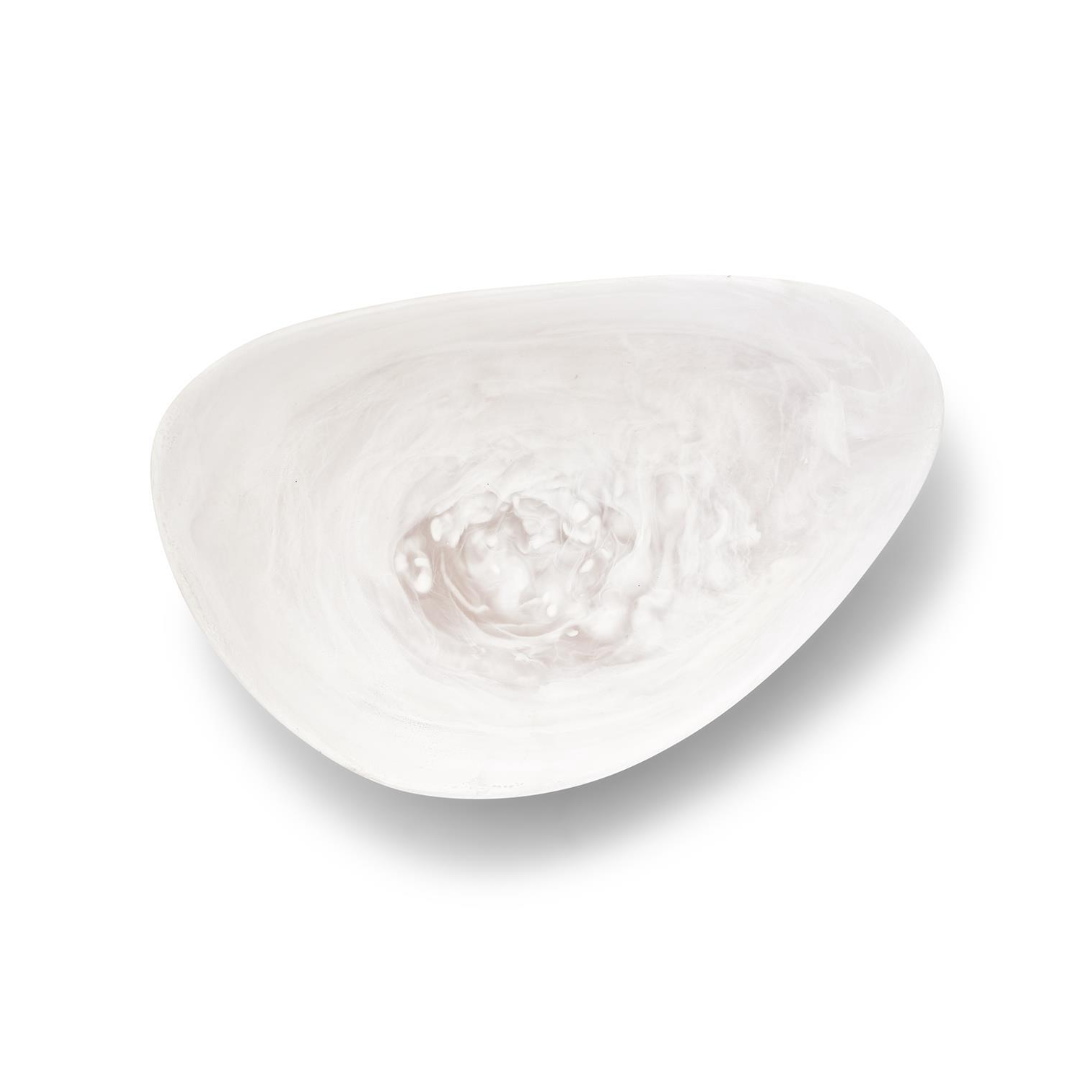White Cloud Resin Bowl