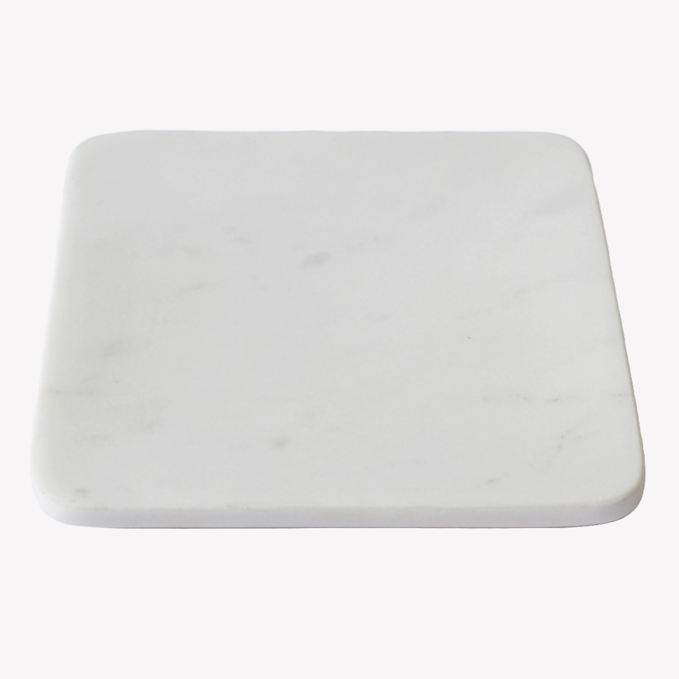 Square Marble Platter White