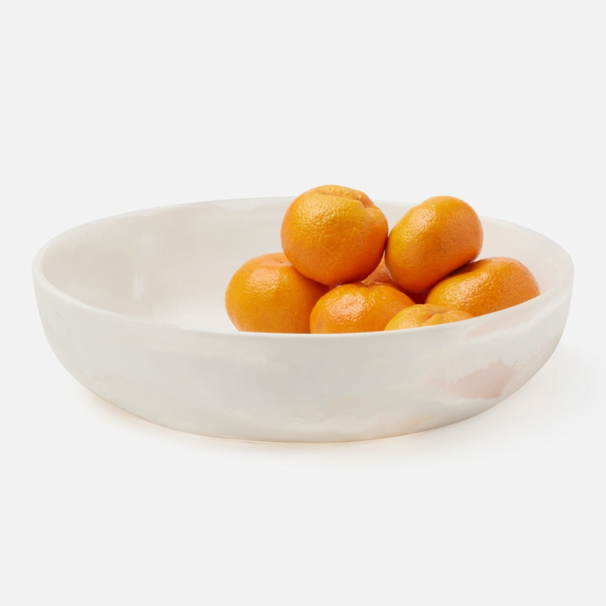 Resin Serving Bowl, White