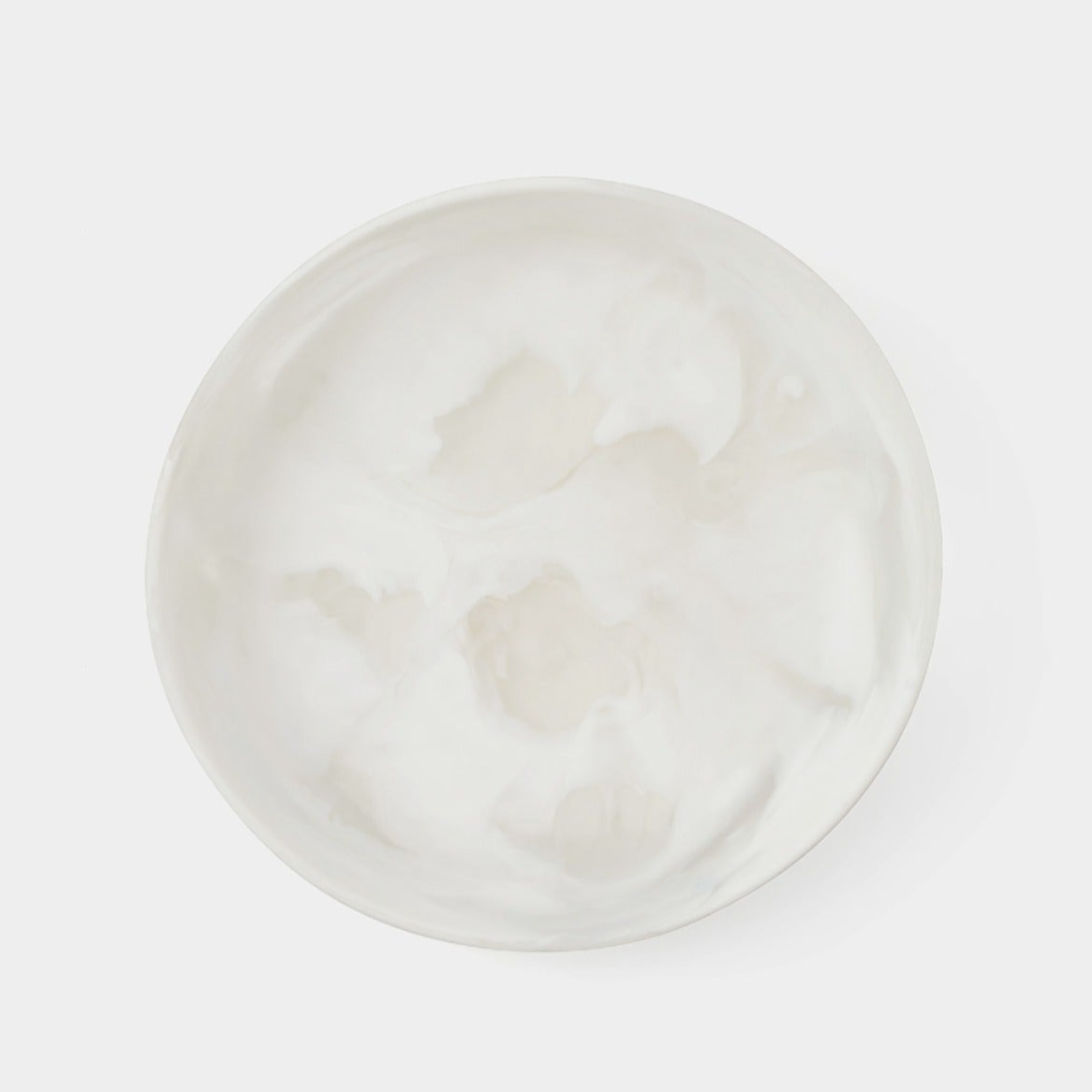 Resin Serving Bowl, White