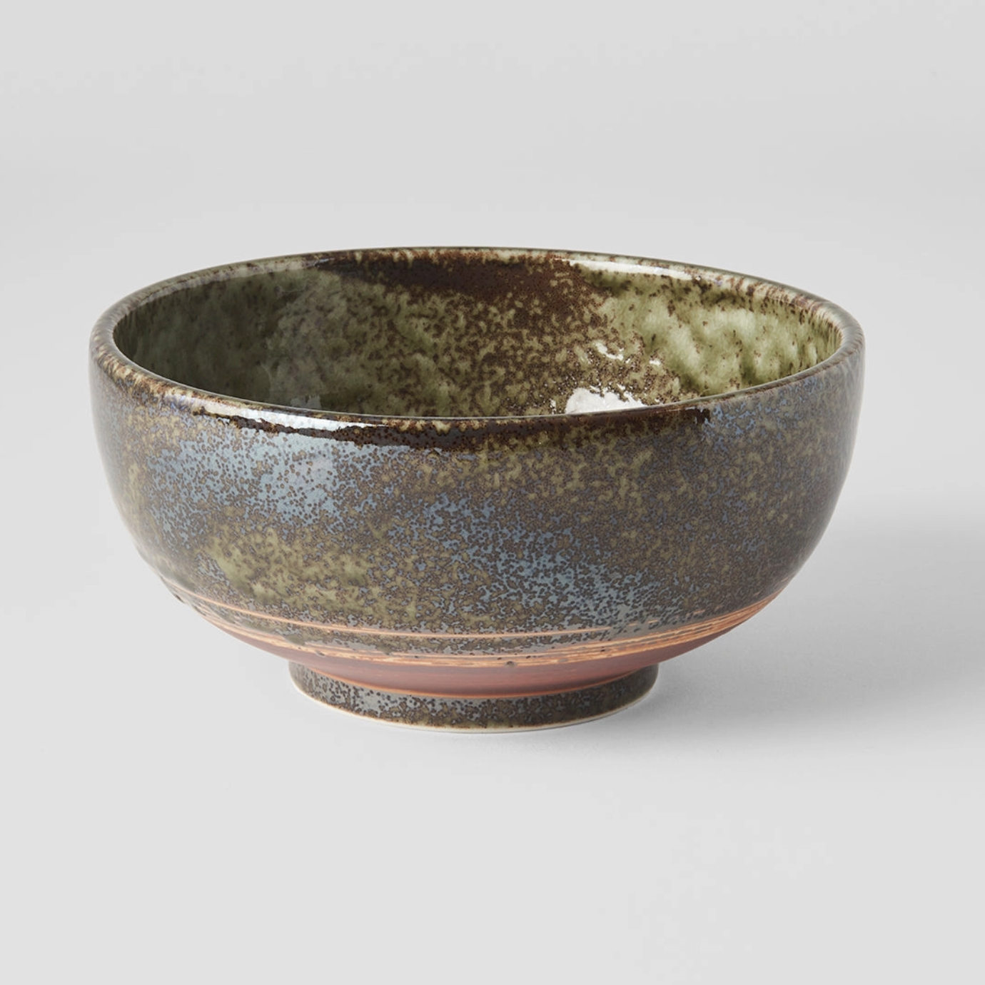 Willow Green Glaze Serving Bowl