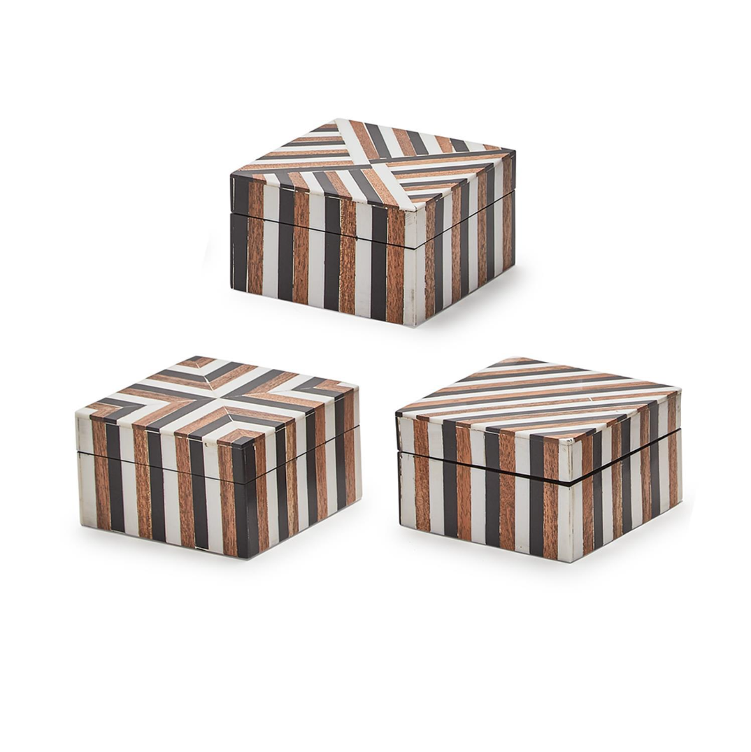 Wood & Resin Mosaic Covered Box