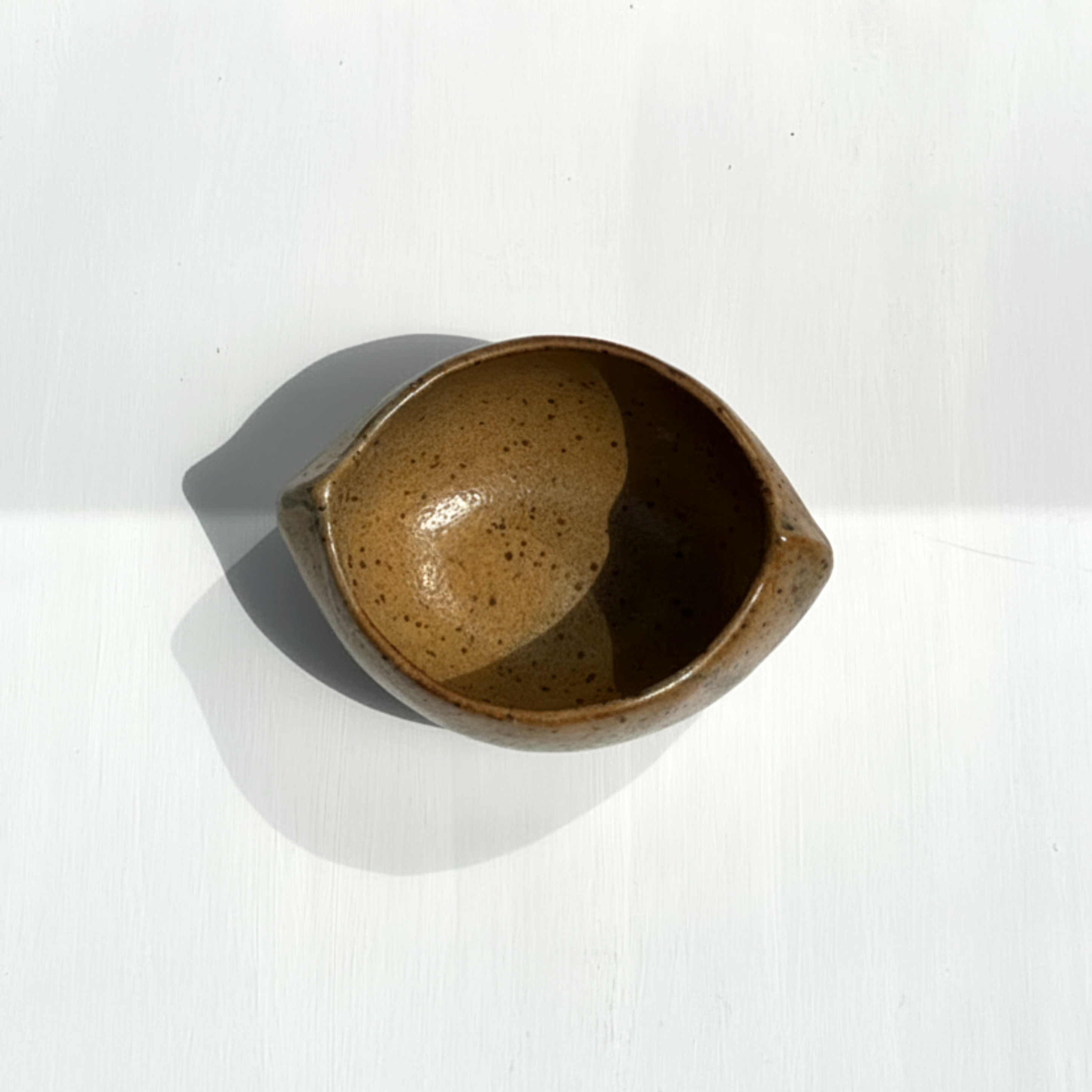 Deep Speckled Amber Bowl