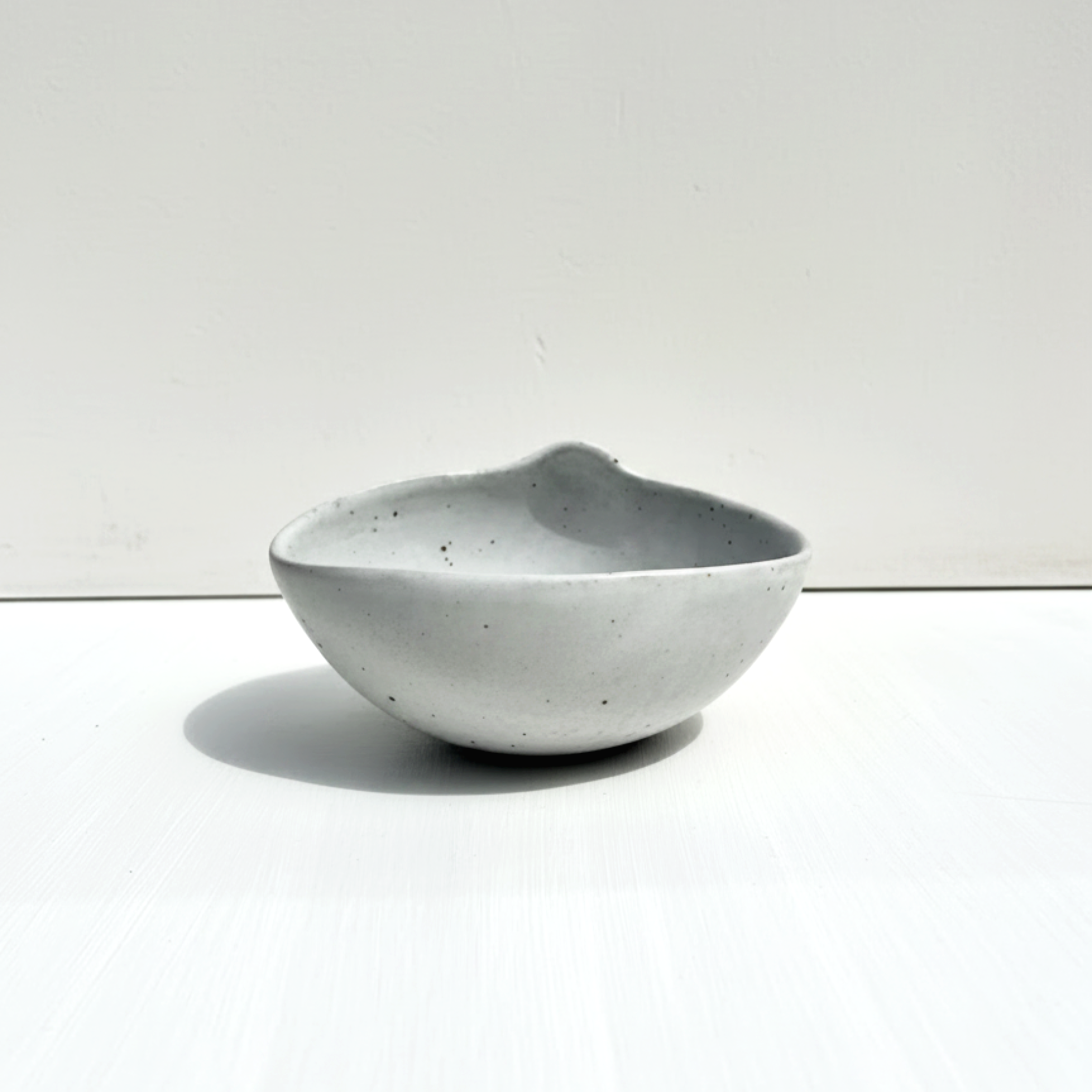 White Speckled Shell Bowl, Small