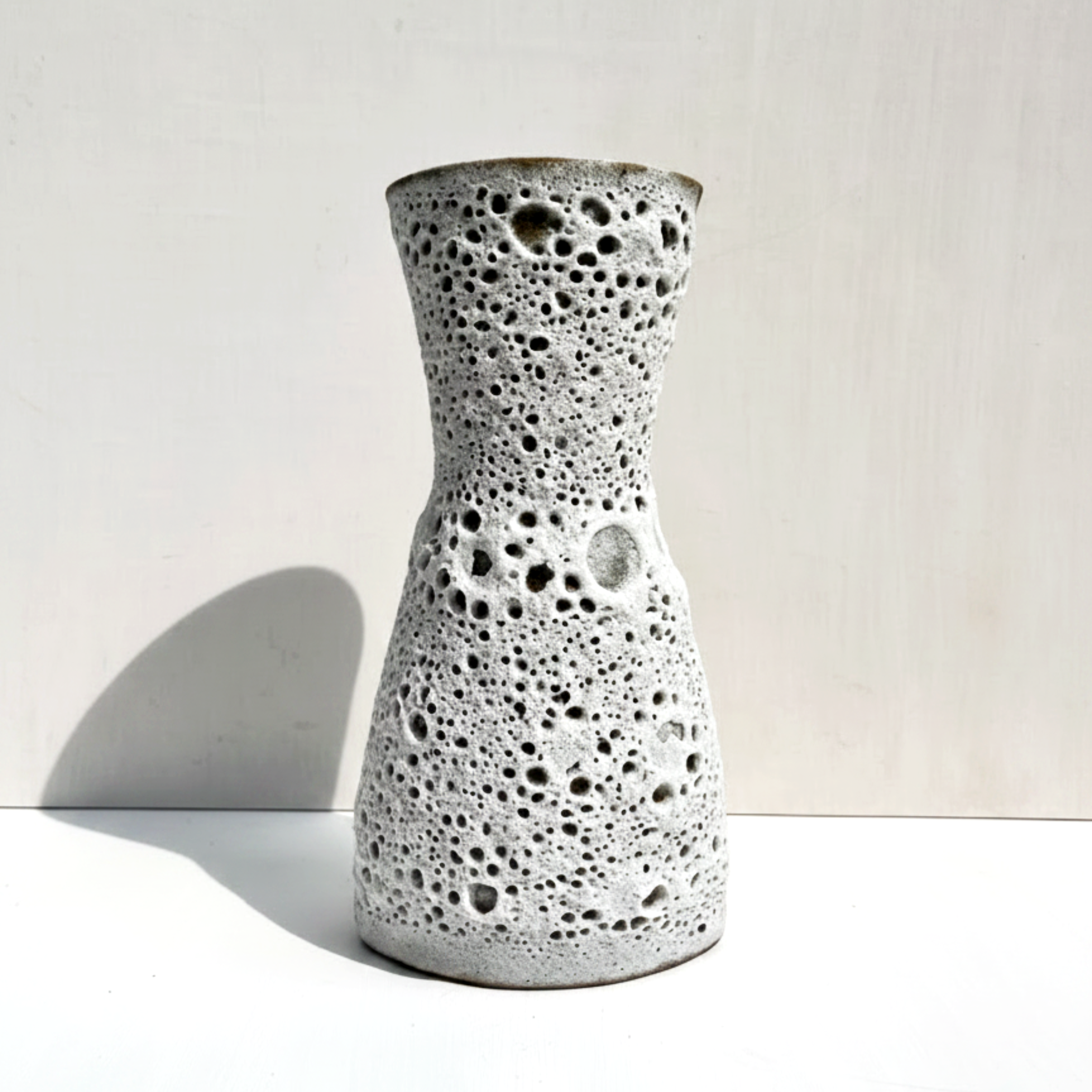 Crater Glaze Hourglass Vase