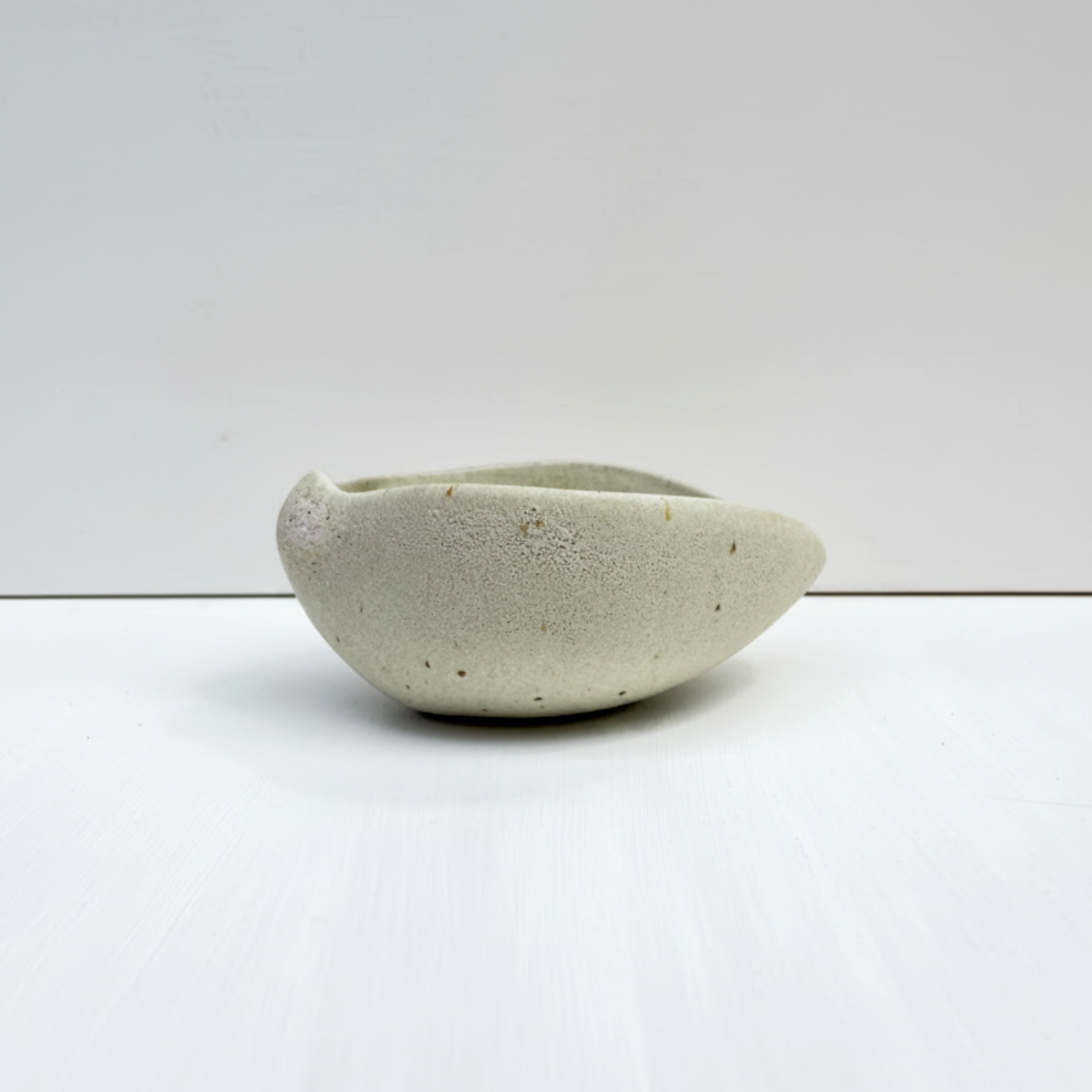 White Textured Shell Bowl, Medium