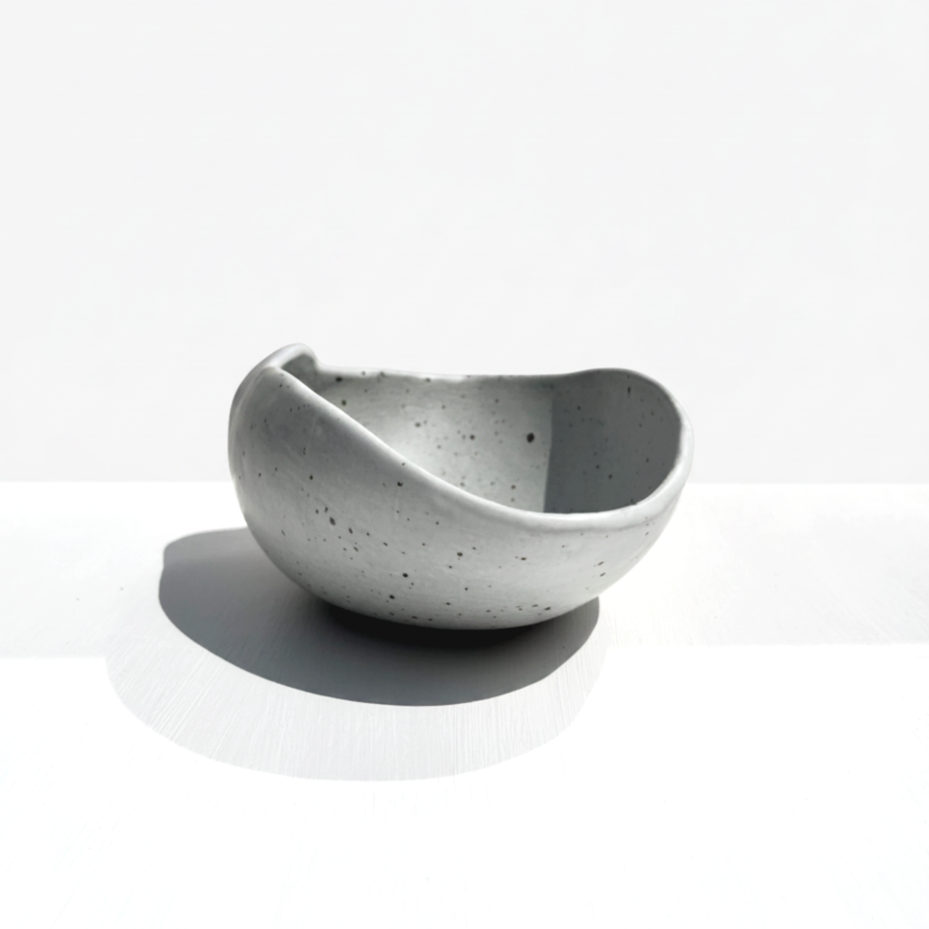 White Shell Shallow Bowl, Medium