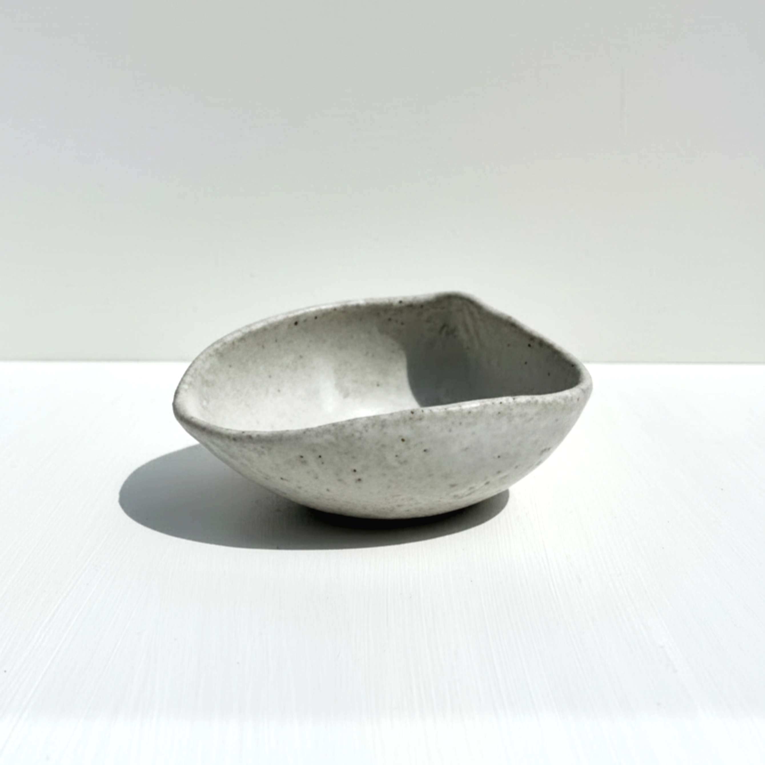 White Textured Shell Bowl, Small