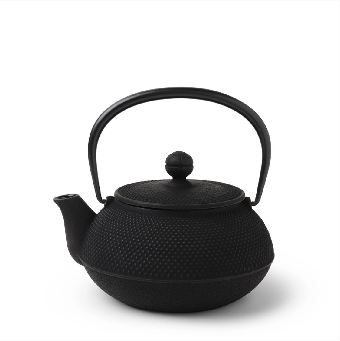 Hobnail Cast Iron Teapot, Black