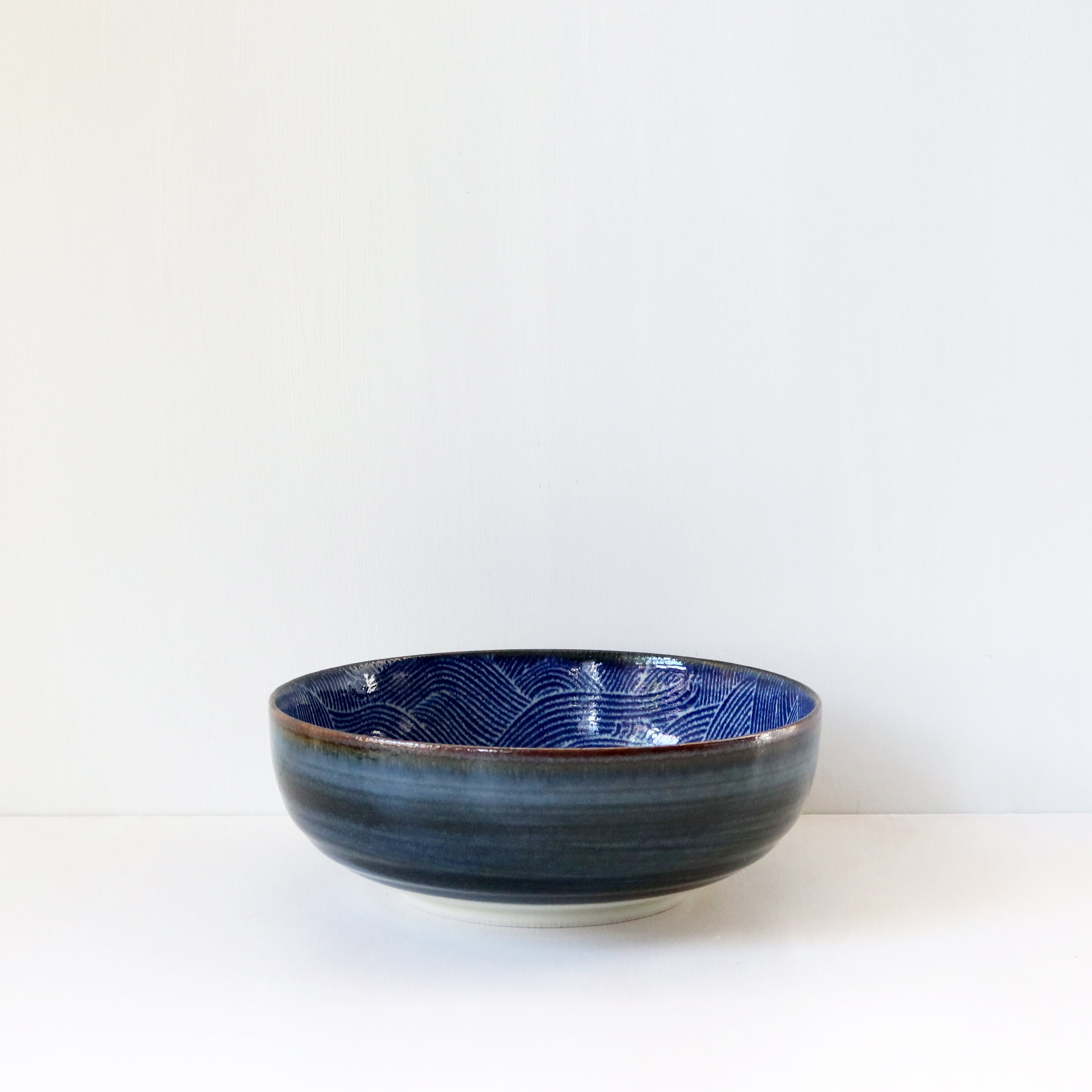 Stormy Waves Serving Bowl