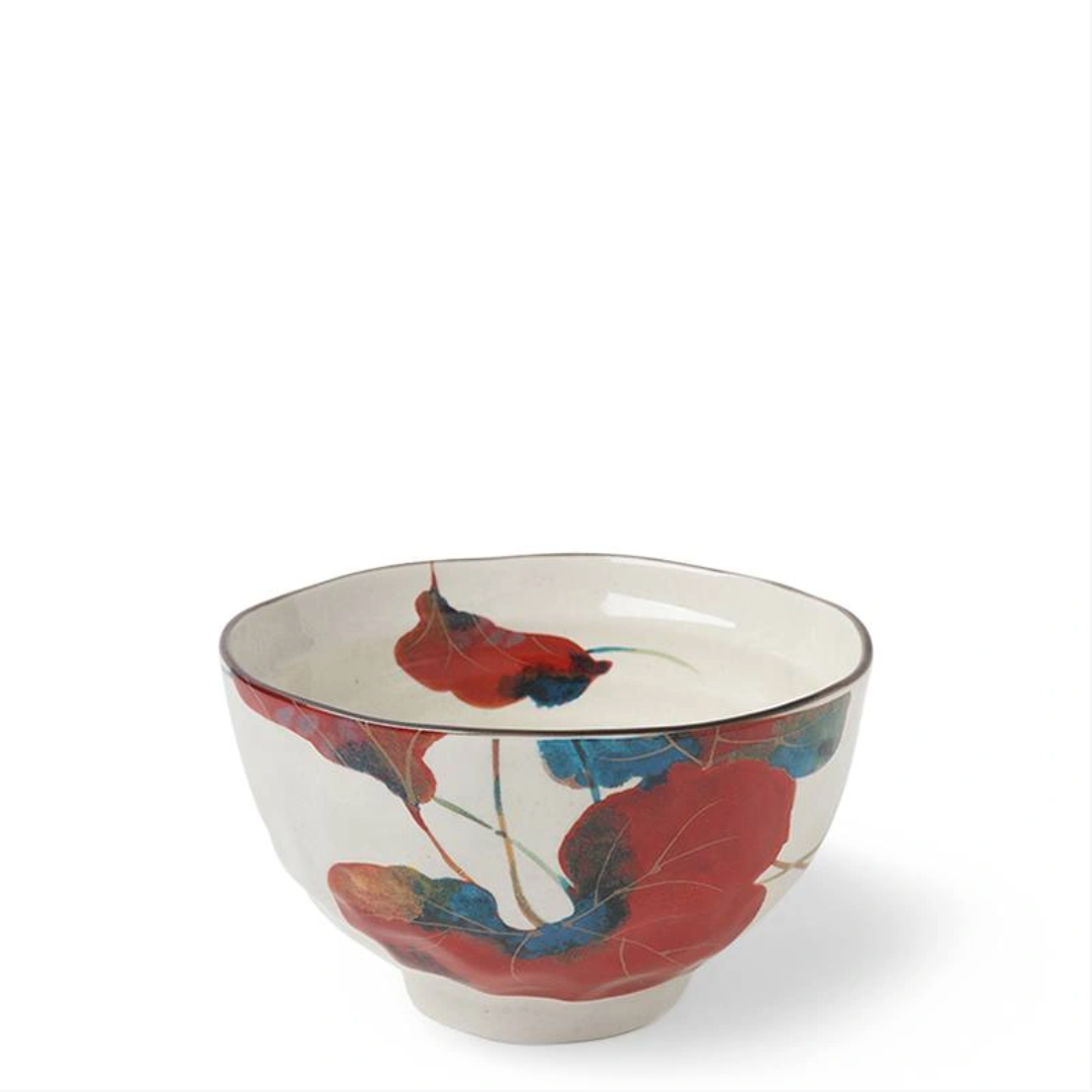 Autumn Bloom Rice Bowls, Set of 4