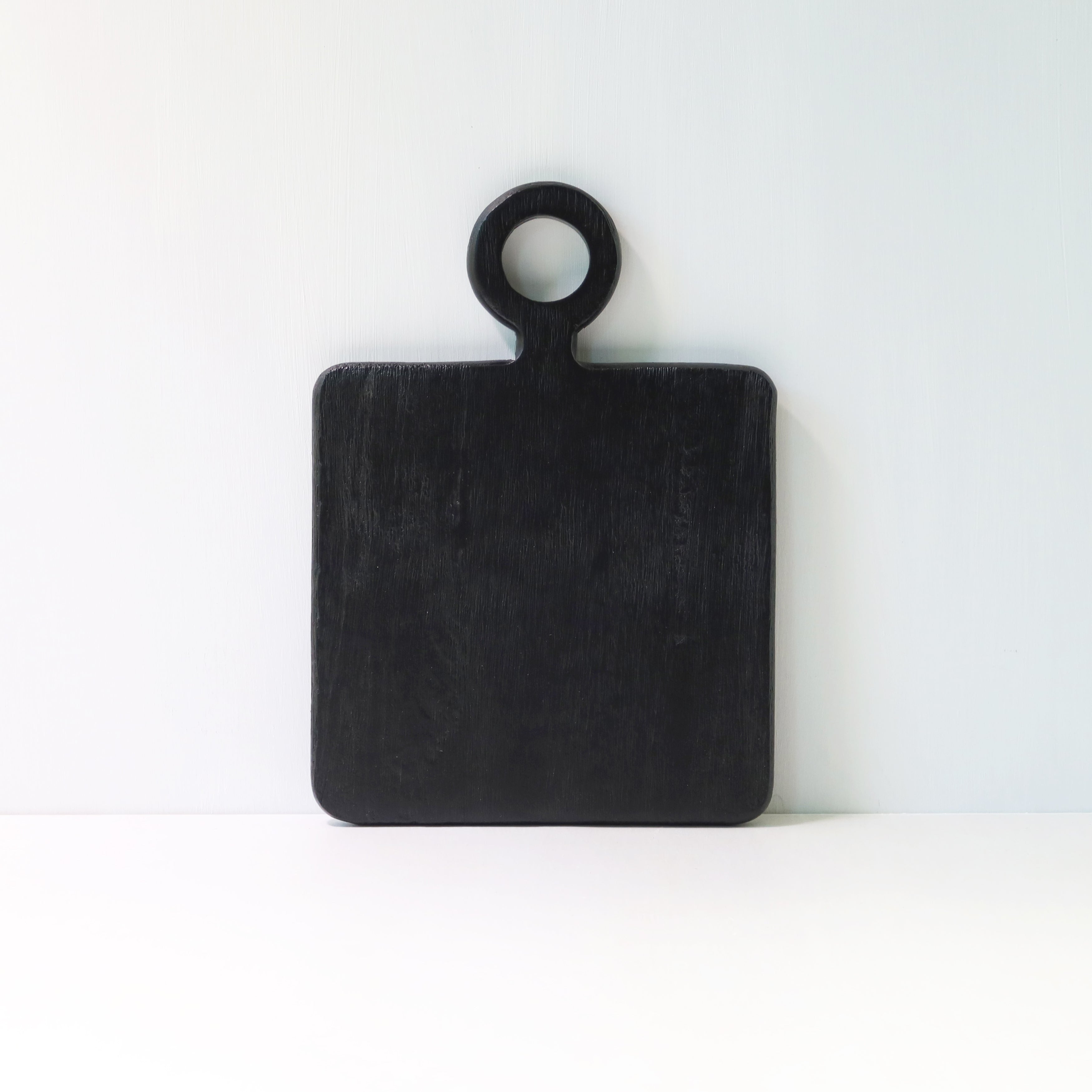 Square Board in Black Mango Wood, Small