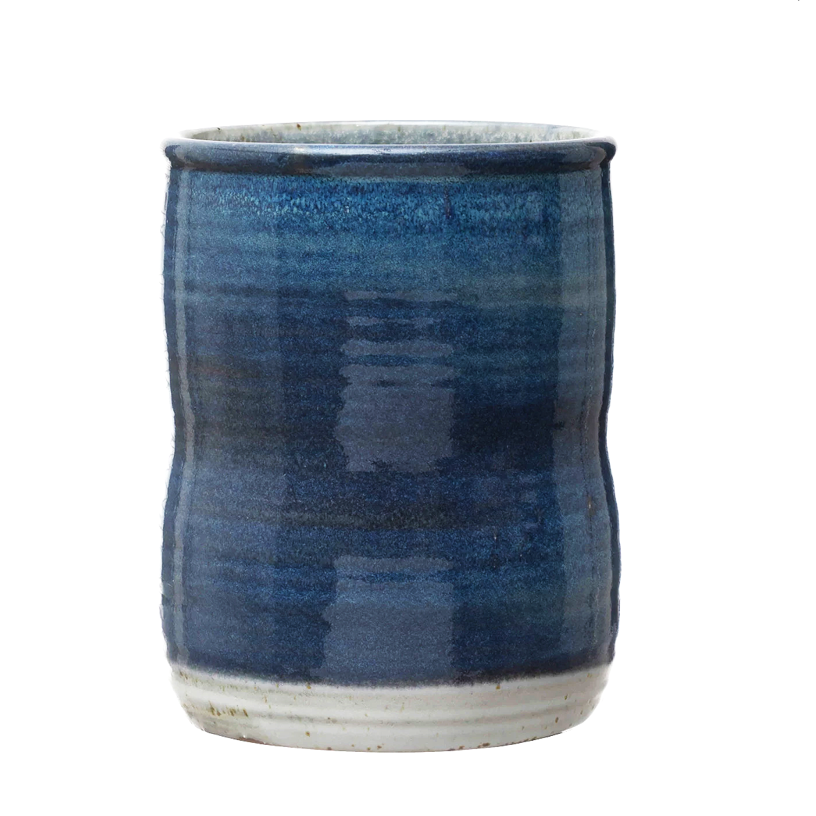 Blue Stoneware Crock