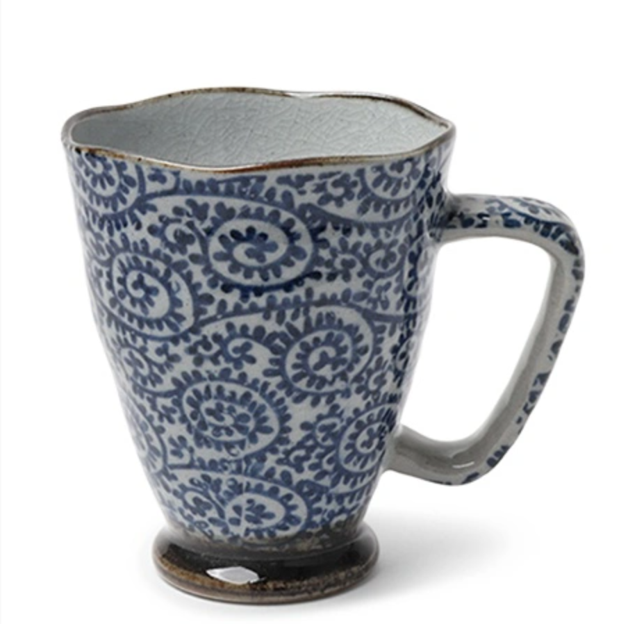 Antique Japanese Indigo Mugs