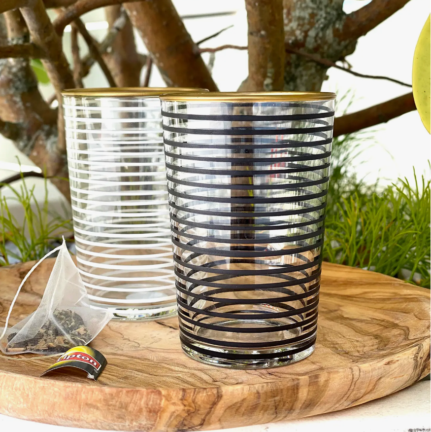 Moroccan Striped Tumbler, Set of 6