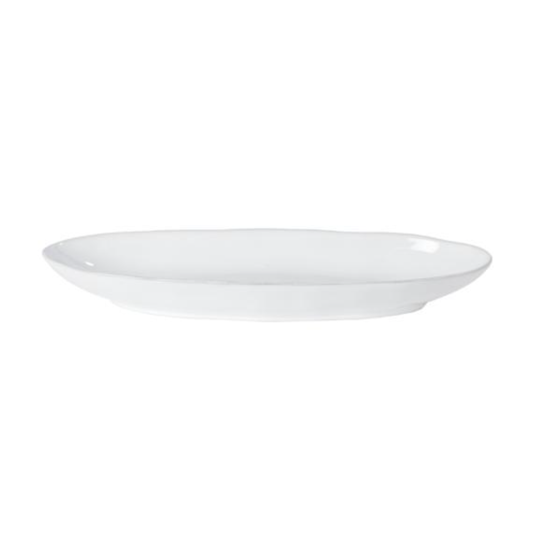 Livia Oval Platter, White