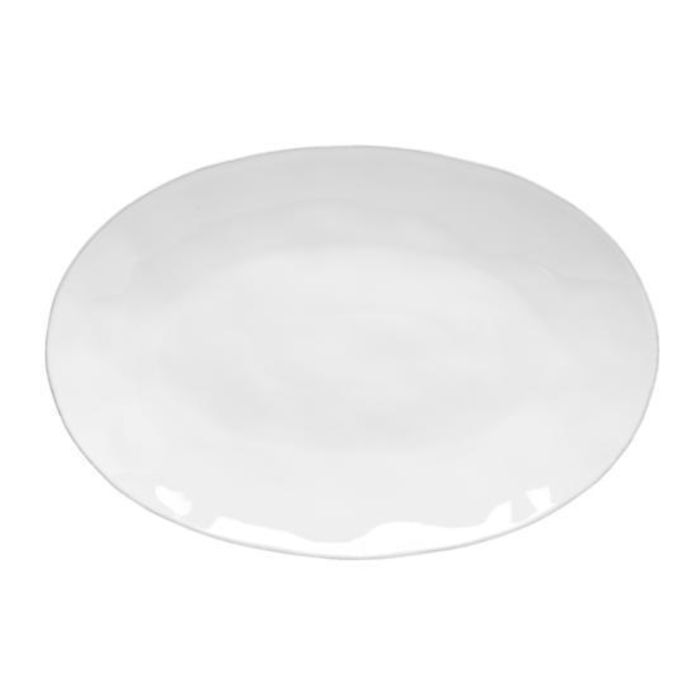 Livia Oval Platter, White