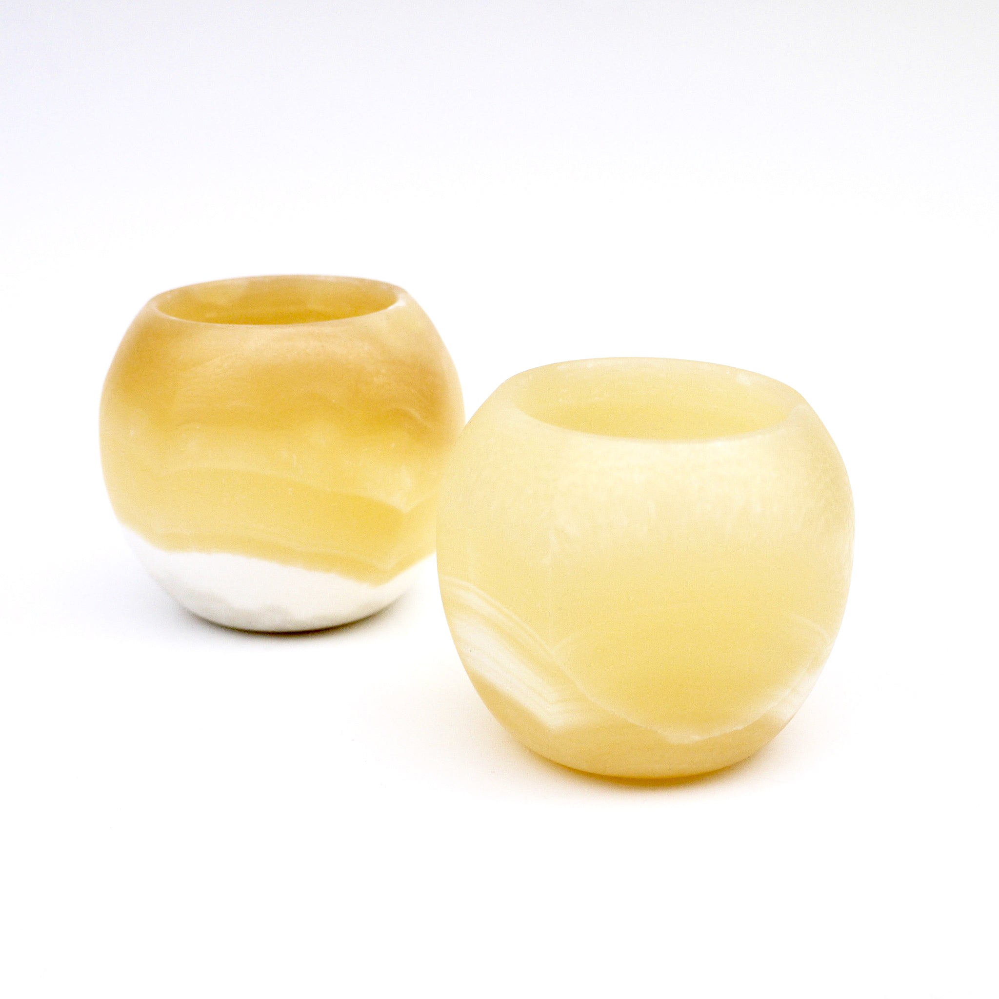 Alabaster Orb Votive Holder