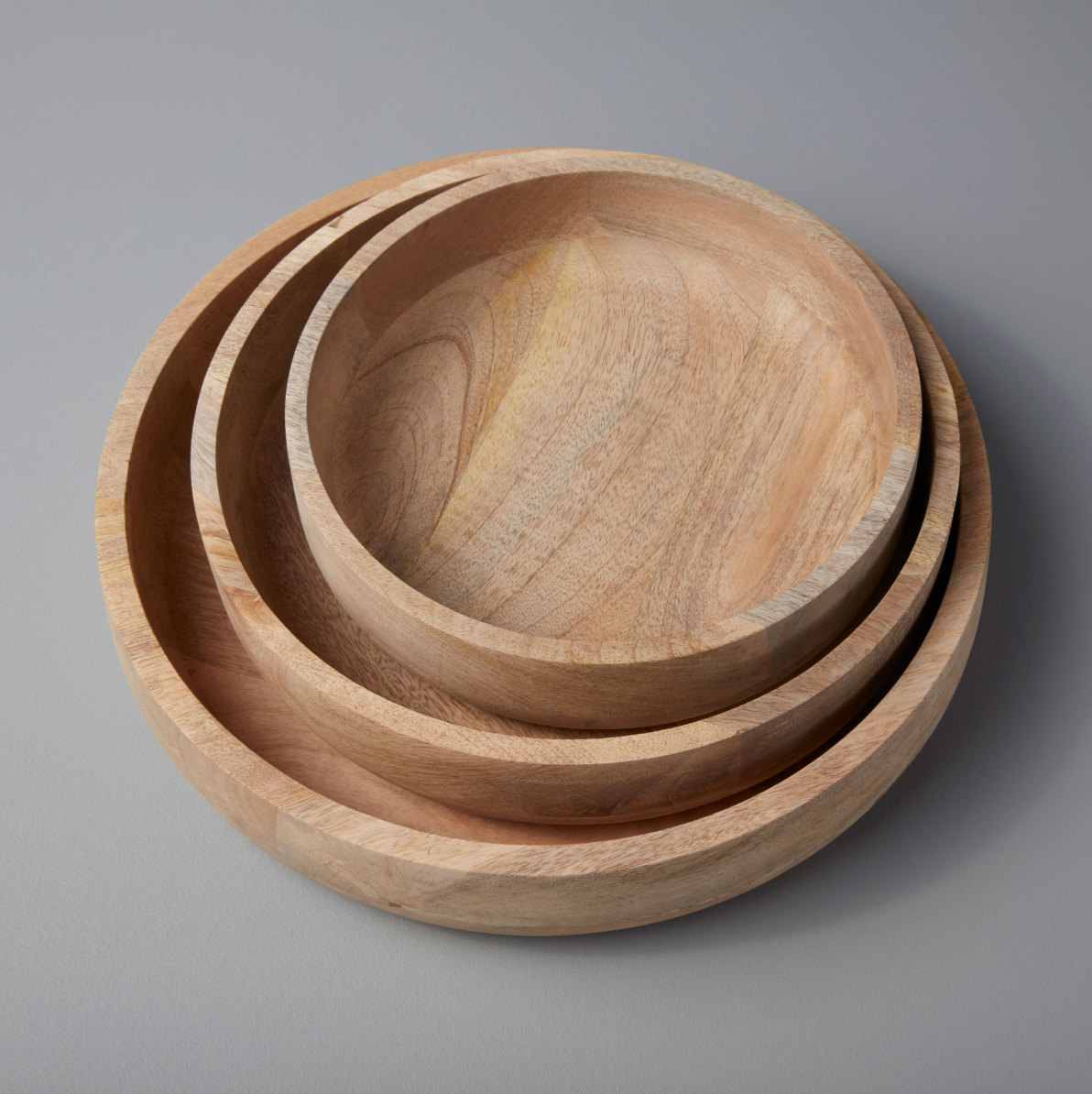 Raw Mango Wood Nesting Bowls