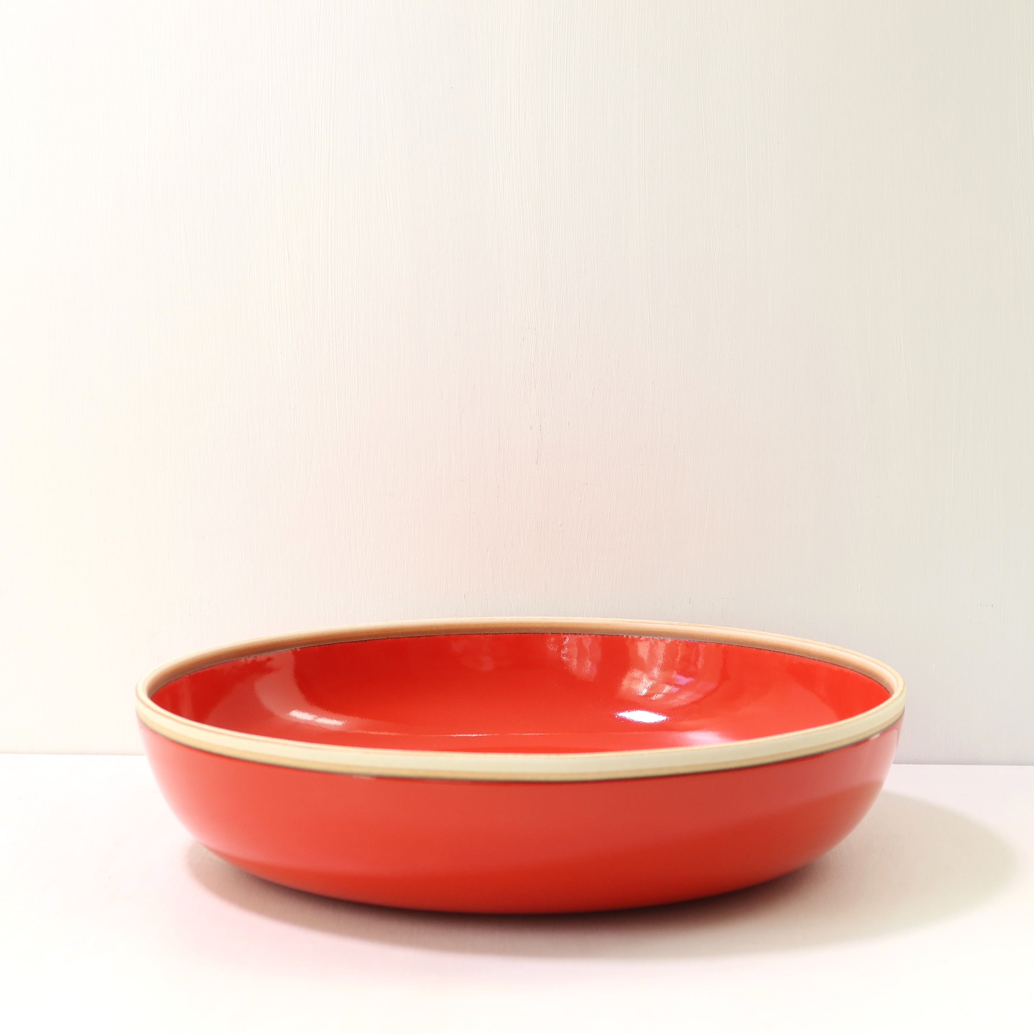 Porcelain Nesting Bowls, Lipstick Red