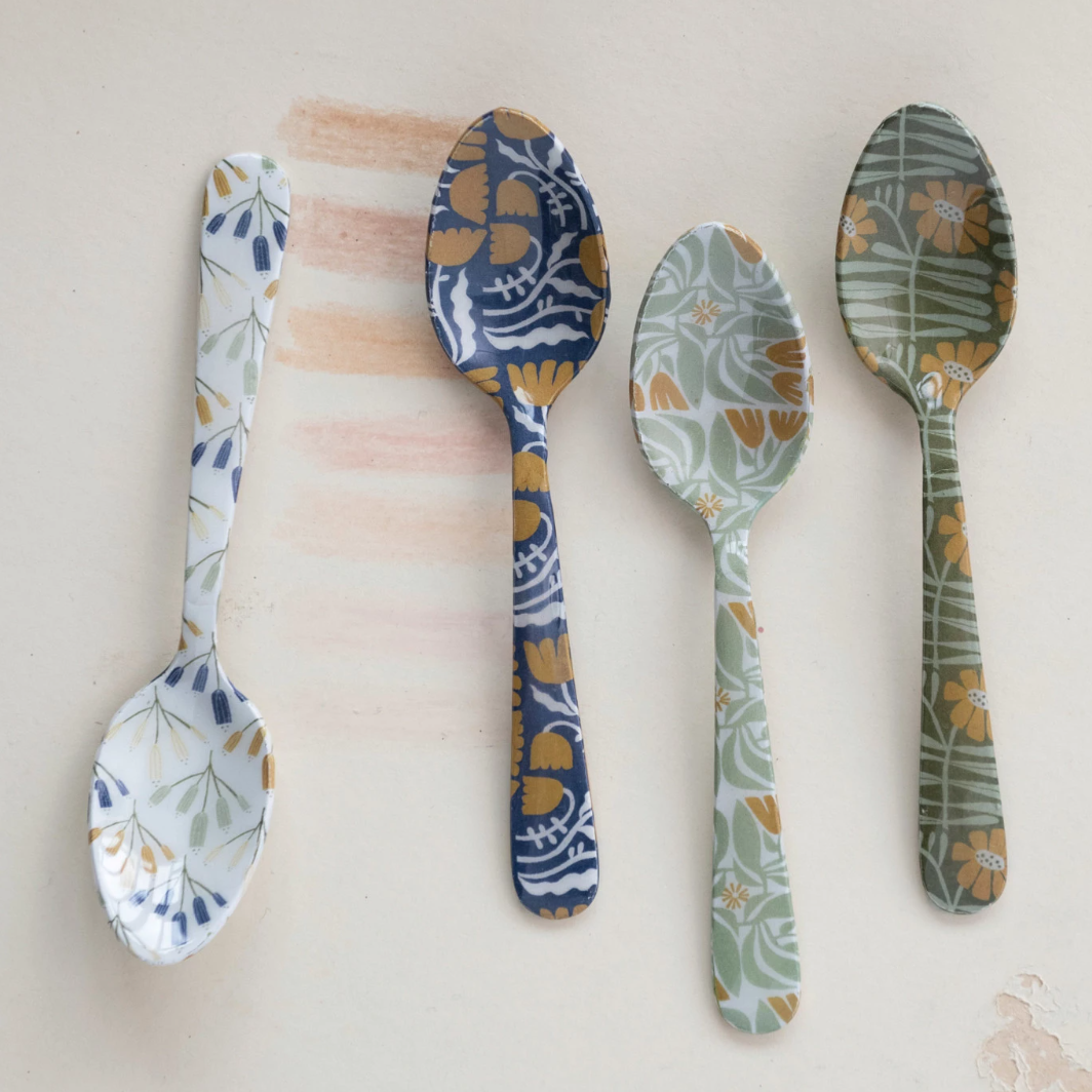 Flower Spoons, Set of 4