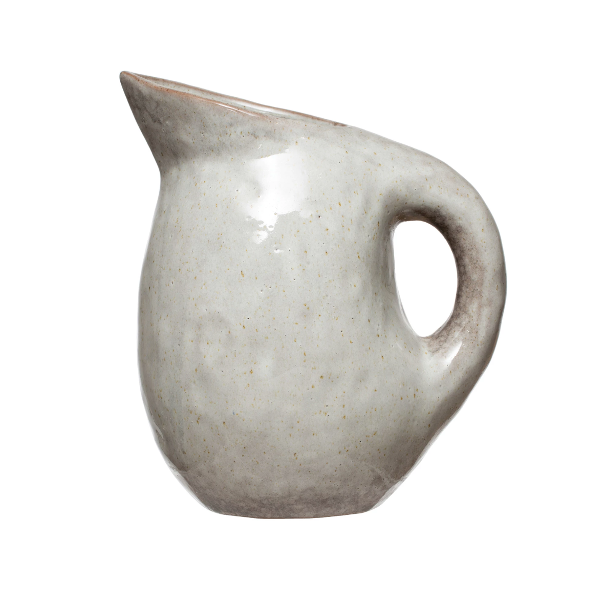 Angular Stoneware Pitcher