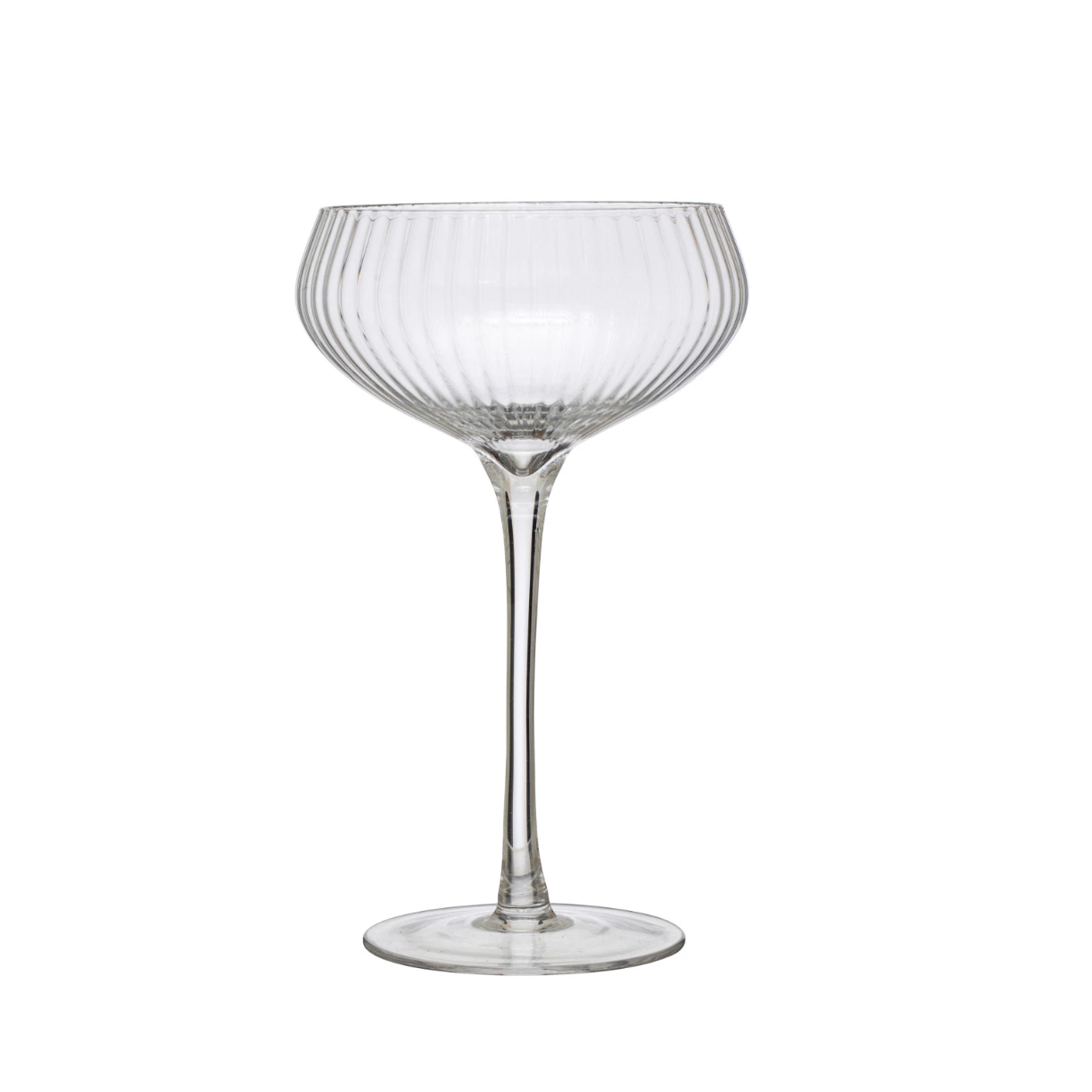 Ribbed Champagne Coupe