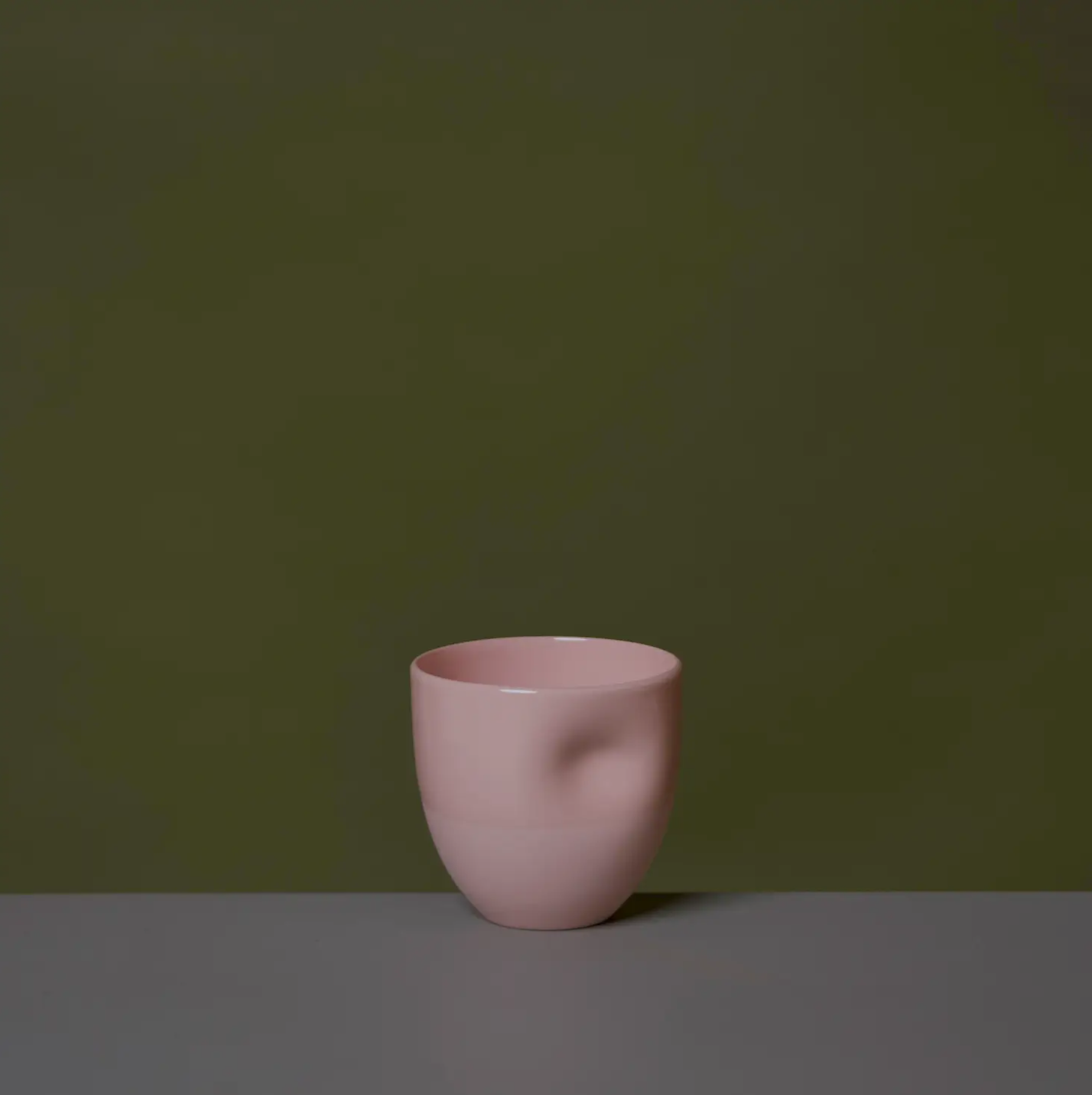 Pink Dimple Porcelain Cup