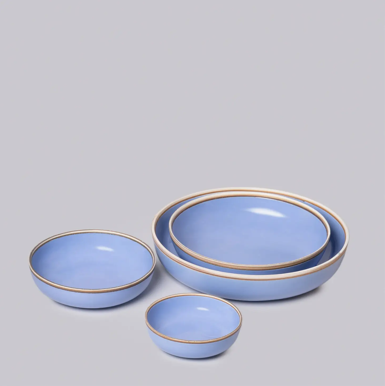 Porcelain Nesting Bowls, Lavender