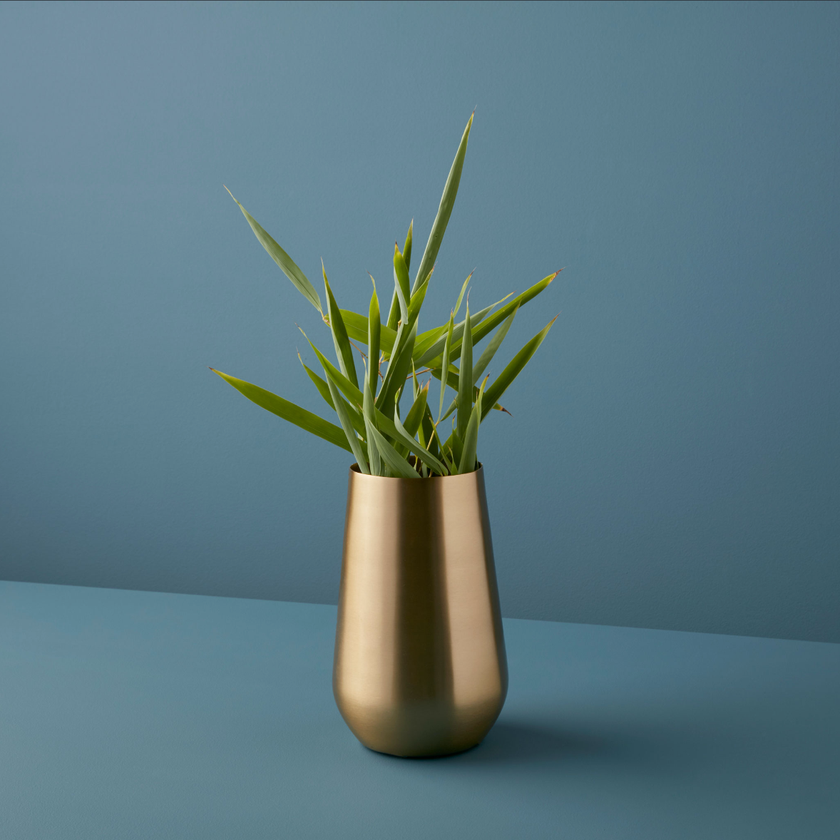 Gold Sloped Vase