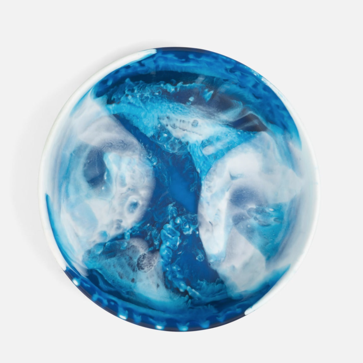Resin Serving Bowl, Blue
