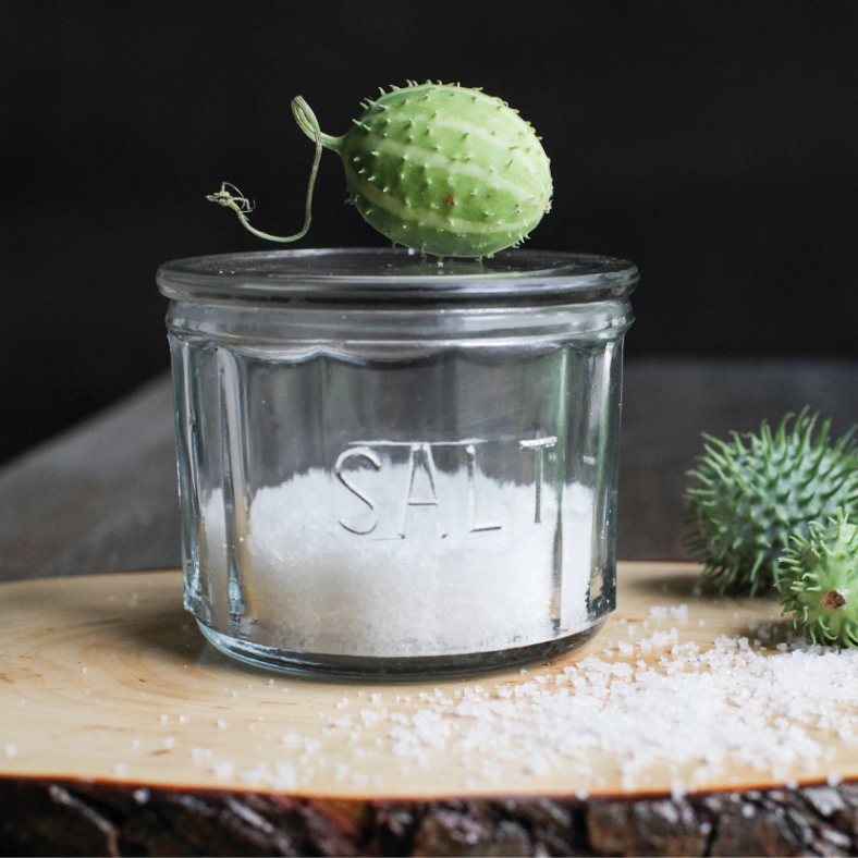 Salt Cellar in Pressed Glass
