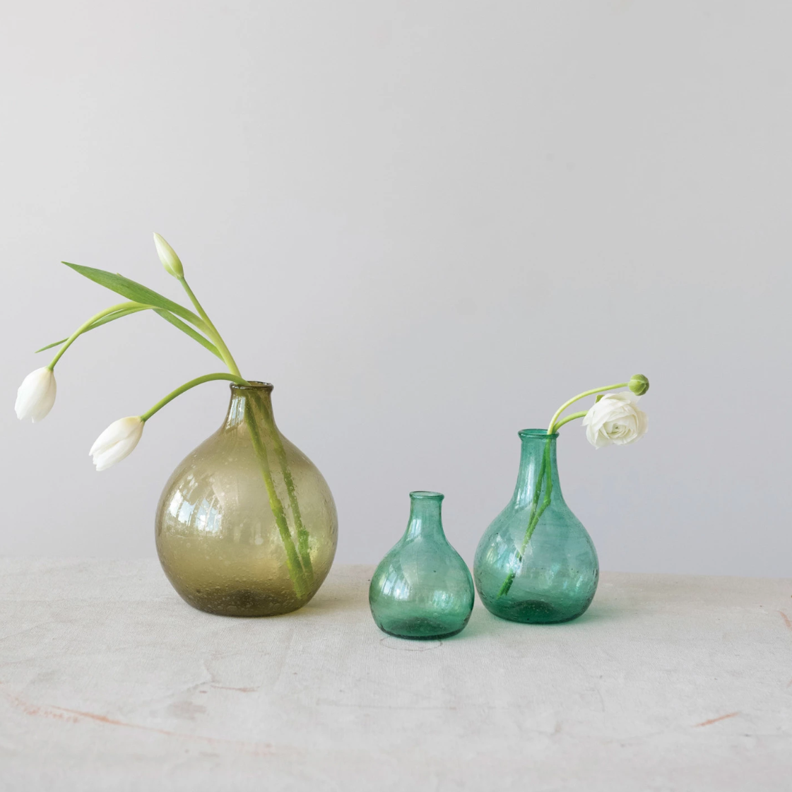 Pear Glass Bud Vase