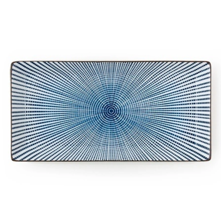 Blue Radiance Rectangle Plate