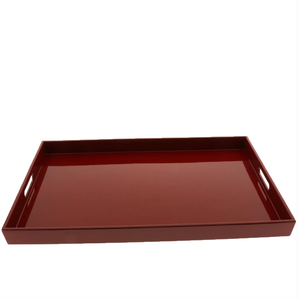 Large red discount tray
