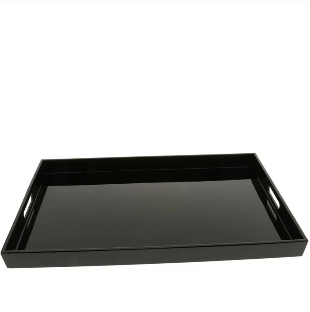 Rectangle Lacquer Serving Tray, Large