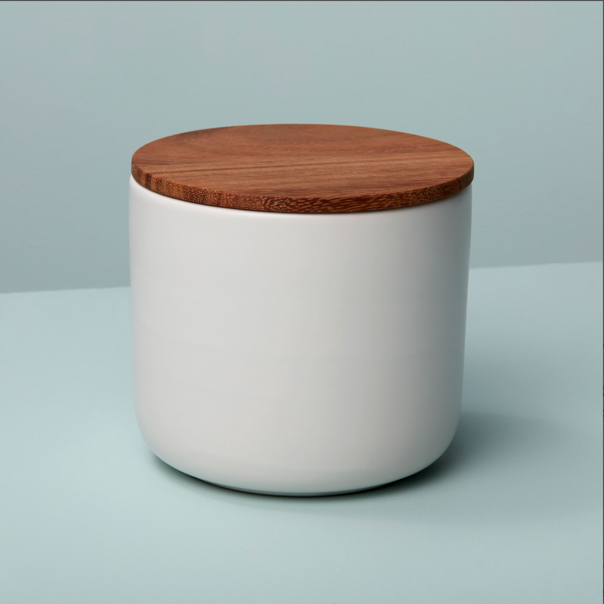 Stoneware Canister, White