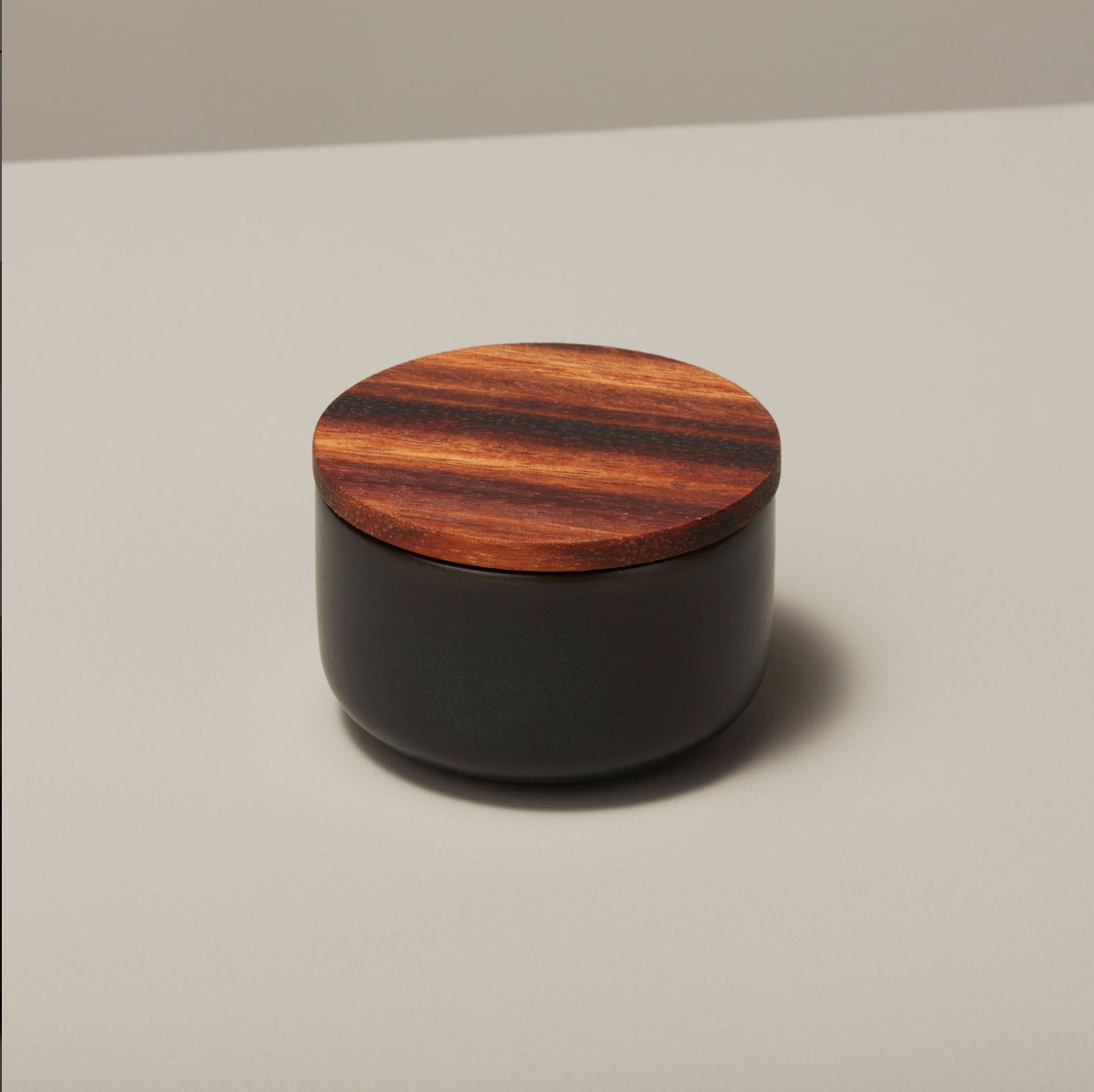 Stoneware Canister, Black