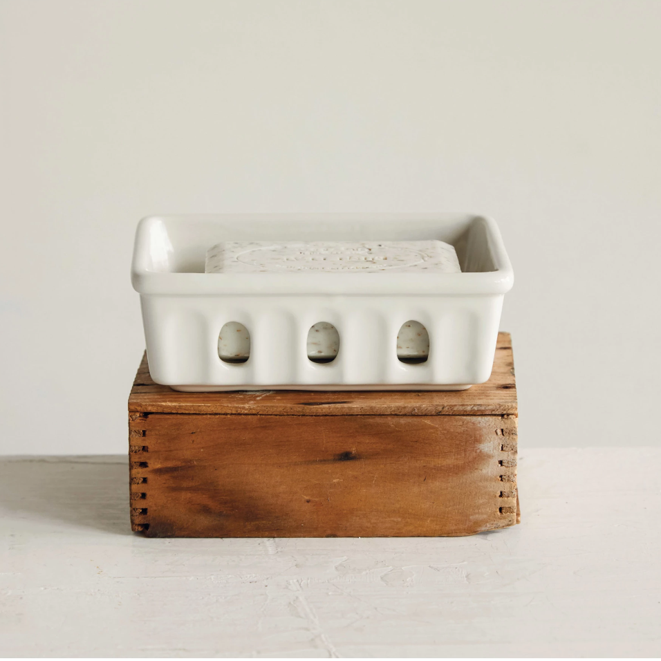 Stoneware Soap Basket