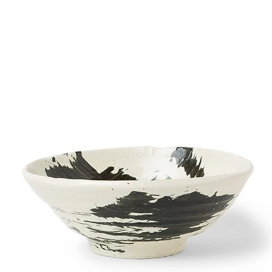 Black Brush Medium Bowl