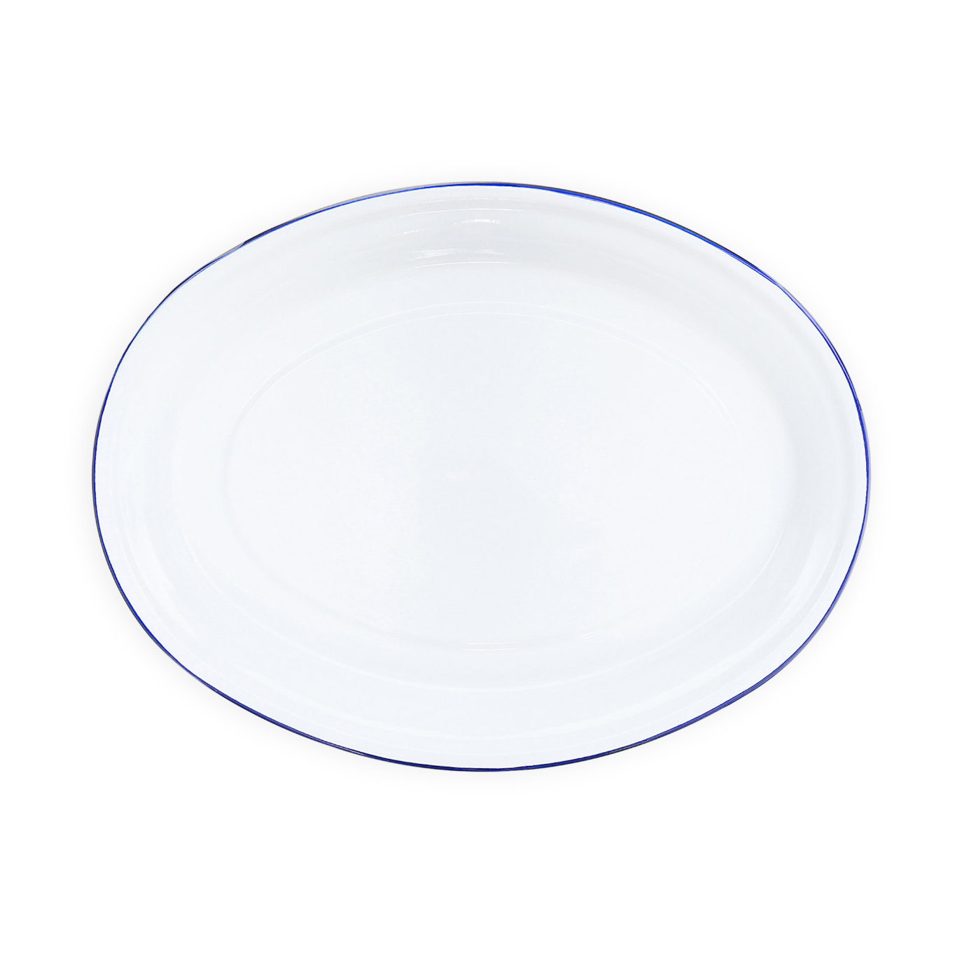 Vintage Oval Enamel Platter