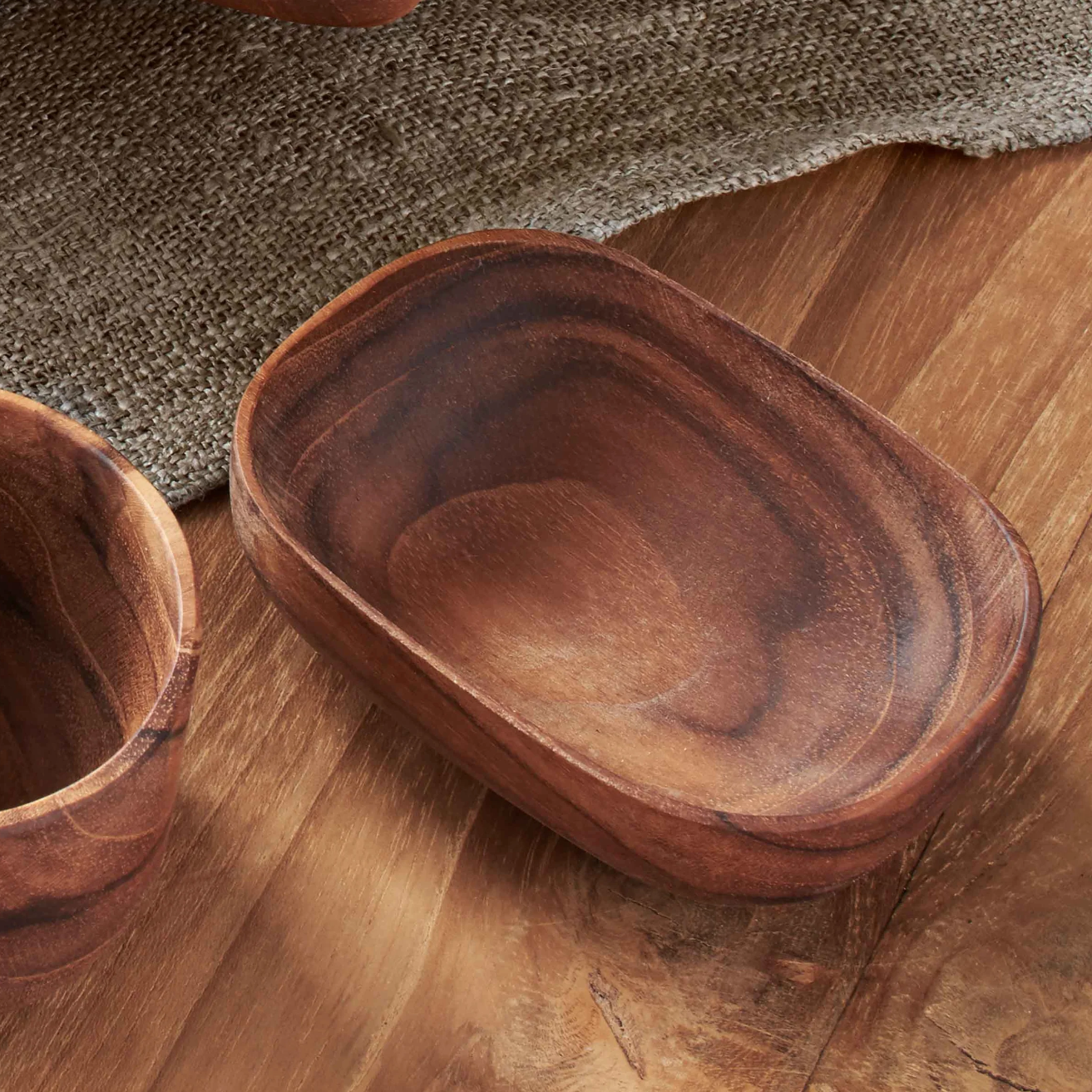 Rectangular Bowl in Teak, Small